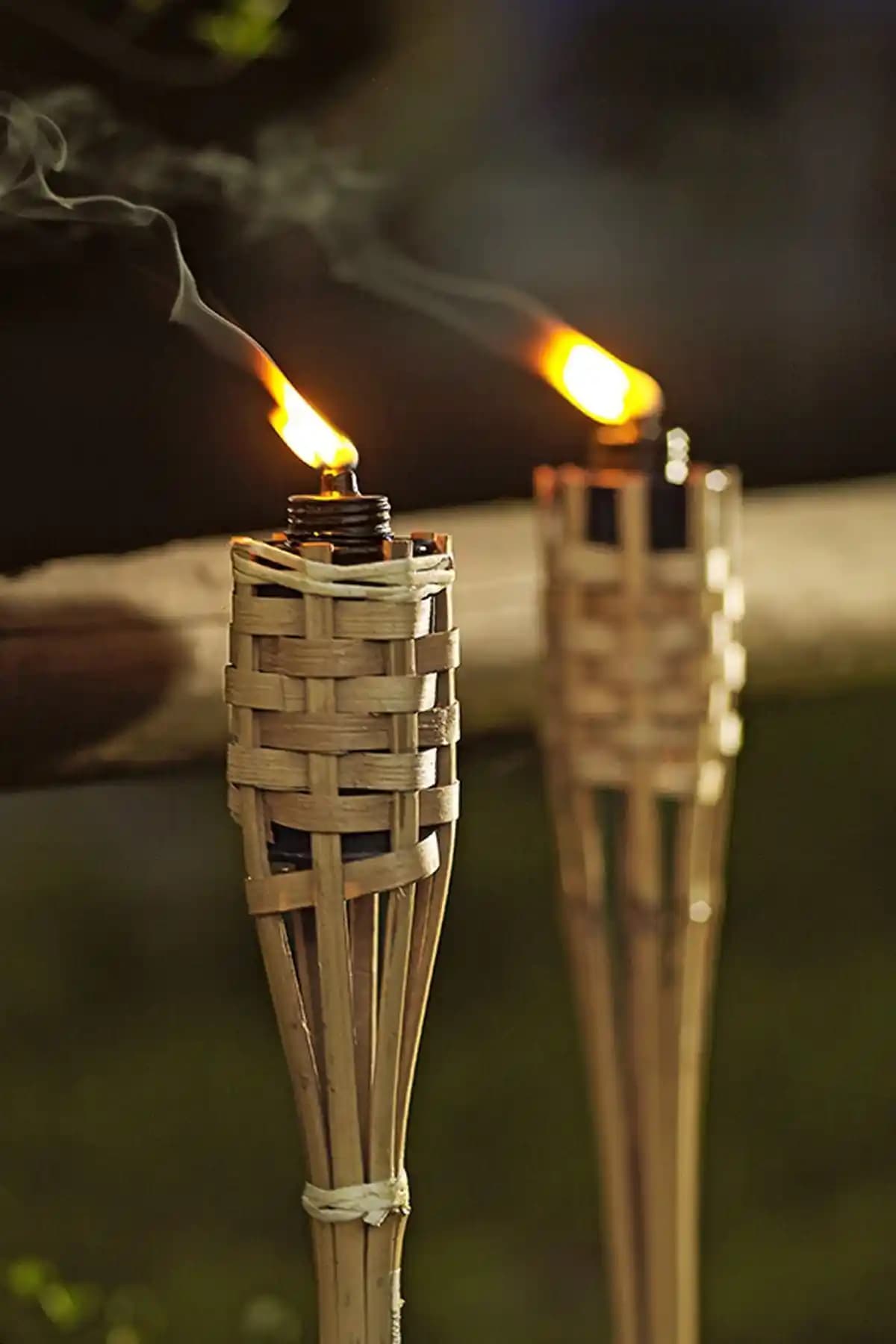 Estetik ve Kullanışlı Bambu Bahçe Meşalesi 90 Cm ile Açık Alanlarda Şıklık ve Fonksiyonellik