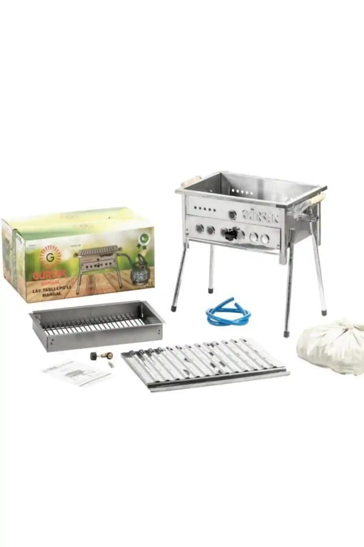 Gürsaç Tüplü Lav Taşlı Mangal Seti: Sağlıklı ve Pratik Açık Hava Pişirme Çözümü