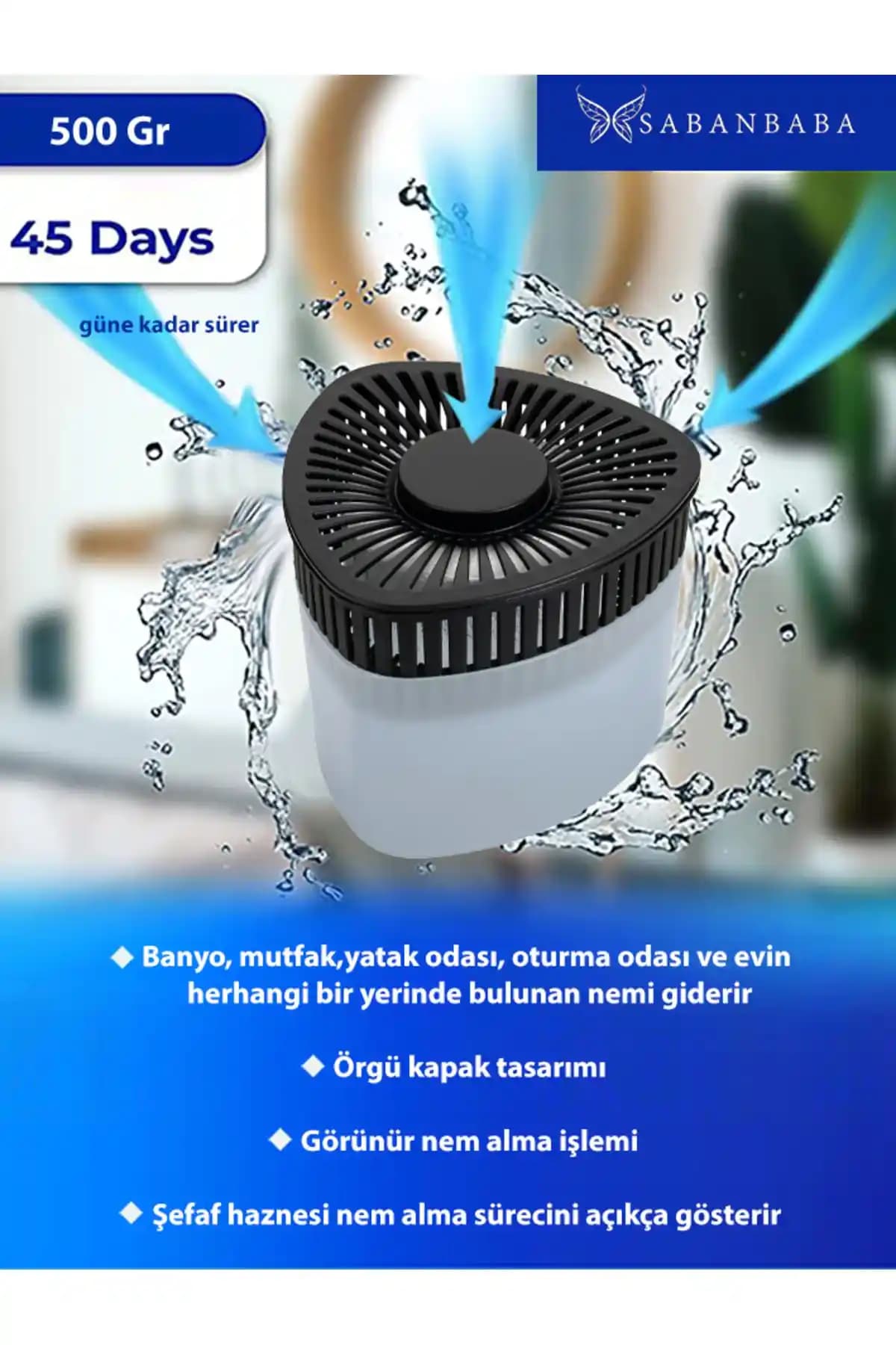 Saban Nem Alıcı ve Rutubet Giderici Aparat ile Nem ve Küf Sorunlarına Çözüm