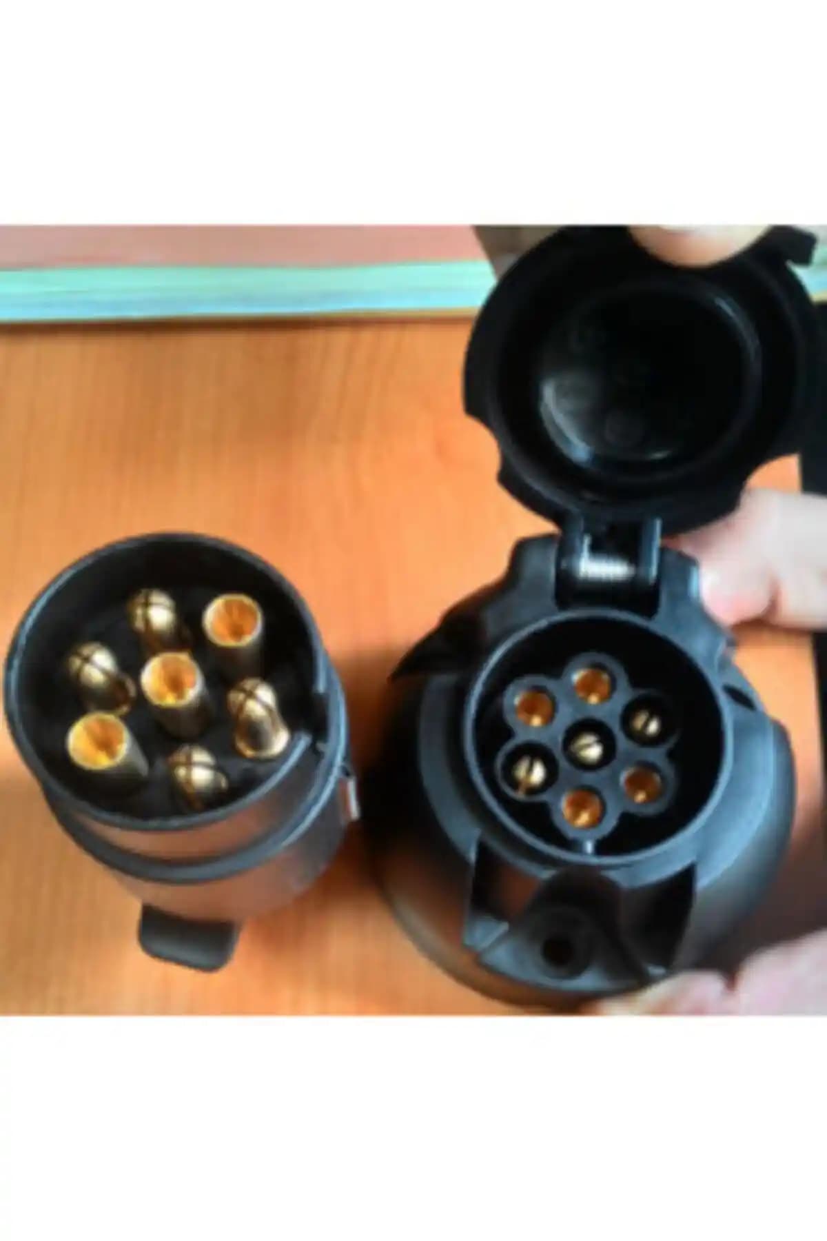 Aksa N Tipi 7'li Plastik Traktör Römork Priz ve Fiş Takımı Tarım ve Çiftçilik İçin Uygun