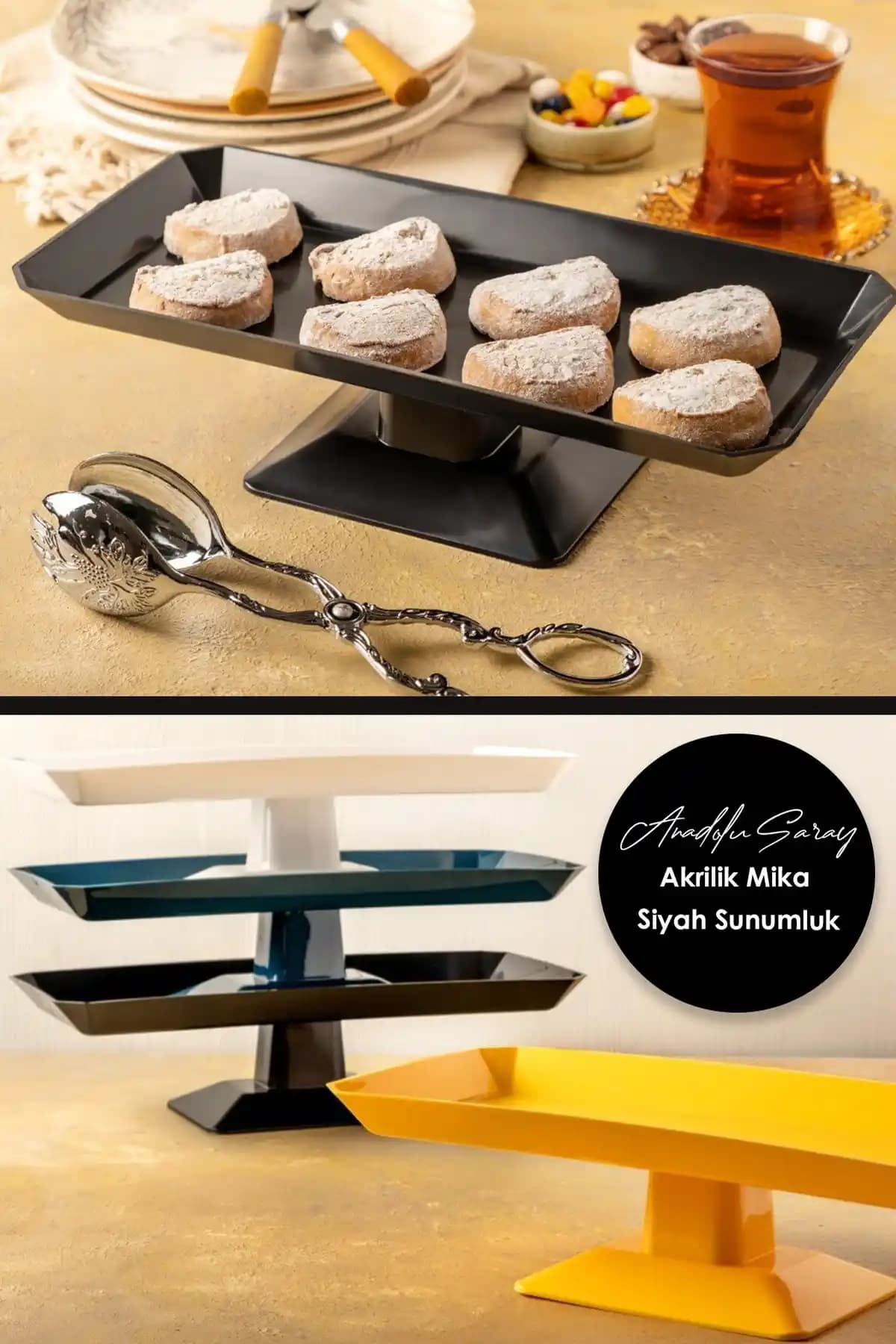 Anadolu Saray 30cm Akrilik Mika Sunumluk: Şık ve Dayanıklı Sunum Çözümü