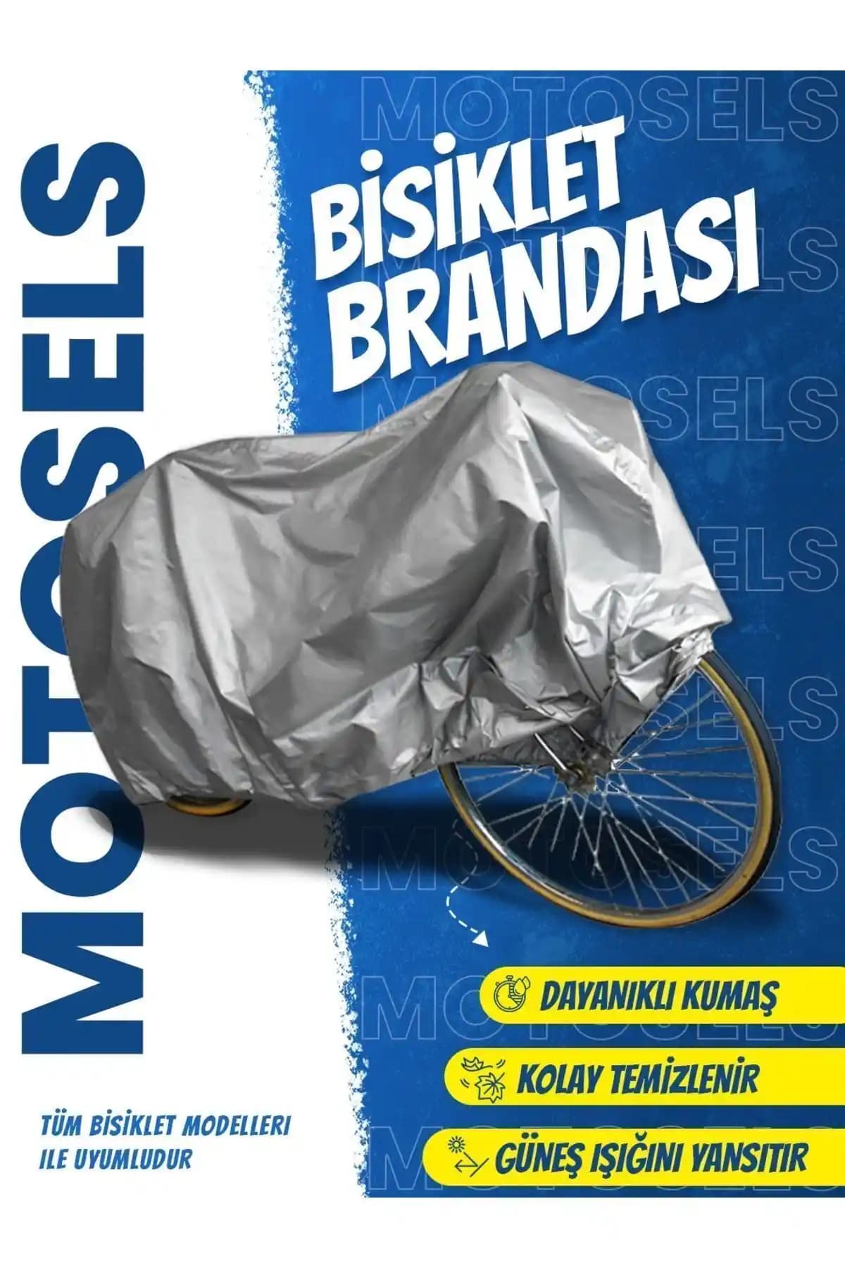 ASELS AKSESUAR Su Geçirmez Bisiklet Brandası Geniş ve Dayanıklı Koruma Örtüsü