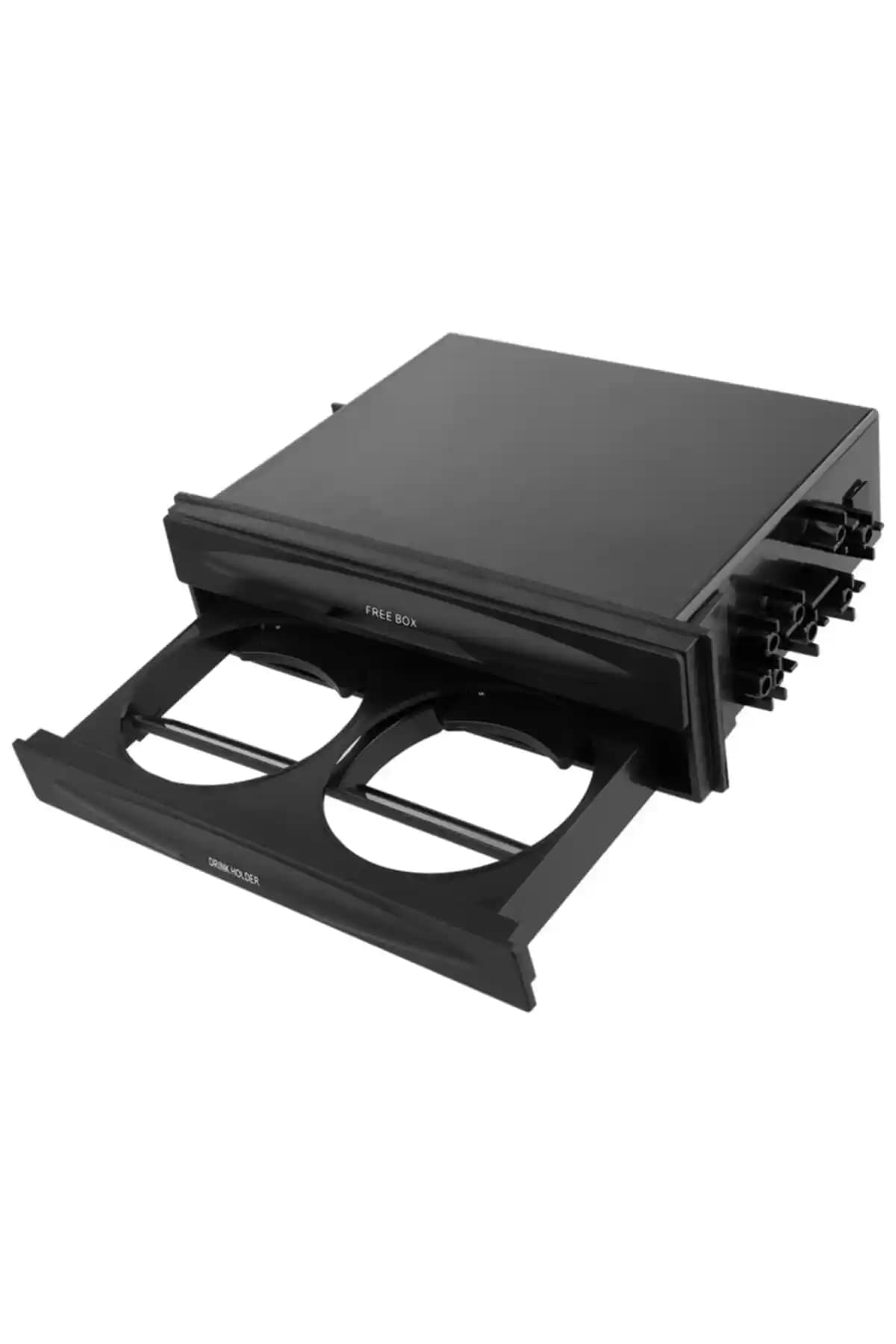 Autoline Universal Bardaklık ve Çekmeceli Cep Yuvası: Çok Yönlü Araç İçi Organizasyon Çözümü