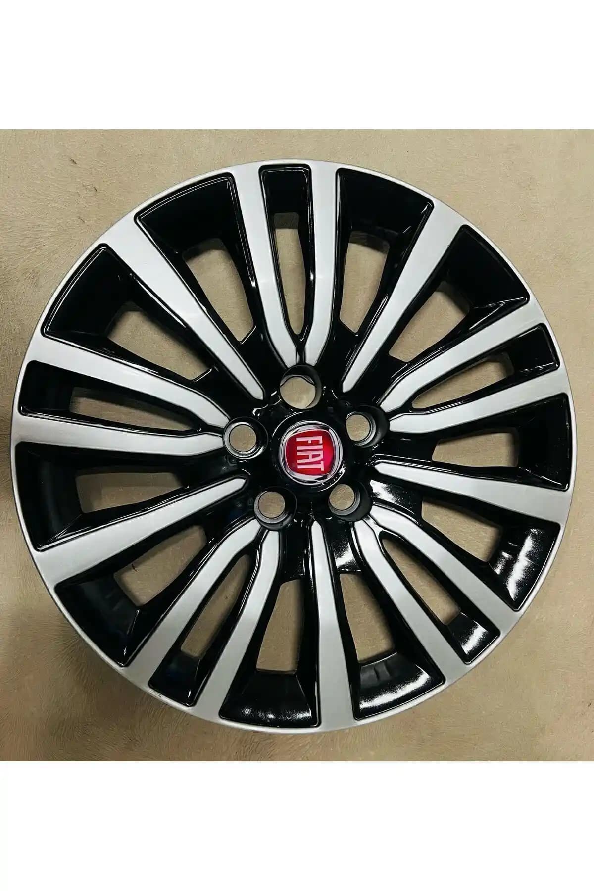 AutoWorld 15 İnç Siyah Gri Jant Kapağı Fiat Fiorino İçin Estetik ve Dayanıklı Tasarım