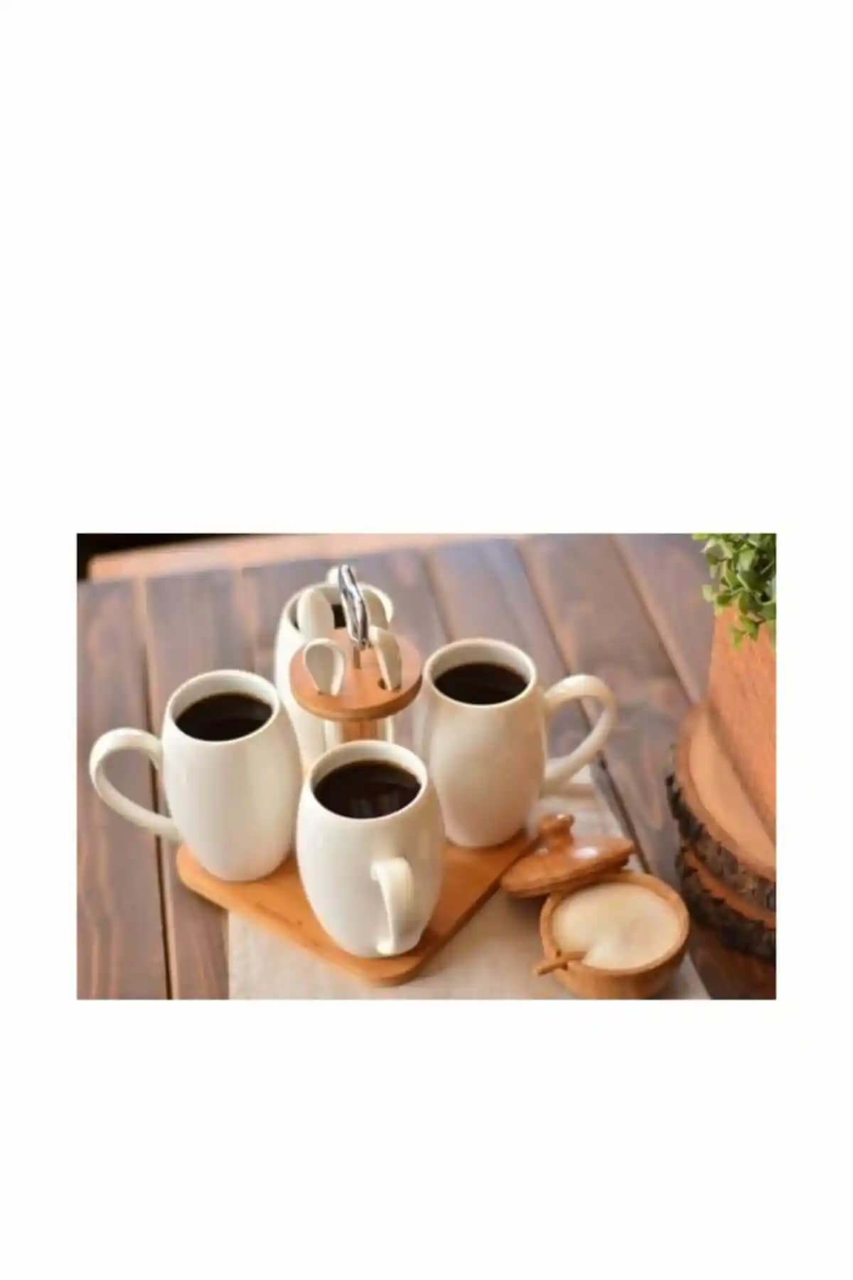 Bambum B2825 Suedo 9 Parça Kupa Seti Doğal ve Şık Tasarımıyla Sofralarınıza Zarafet Katar