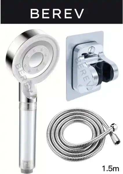 Berev Filtreli 5 Fonksiyonlu Yüksek Basınçlı Duş Başlığı ile Konforlu ve Sağlıklı Banyo Deneyimi