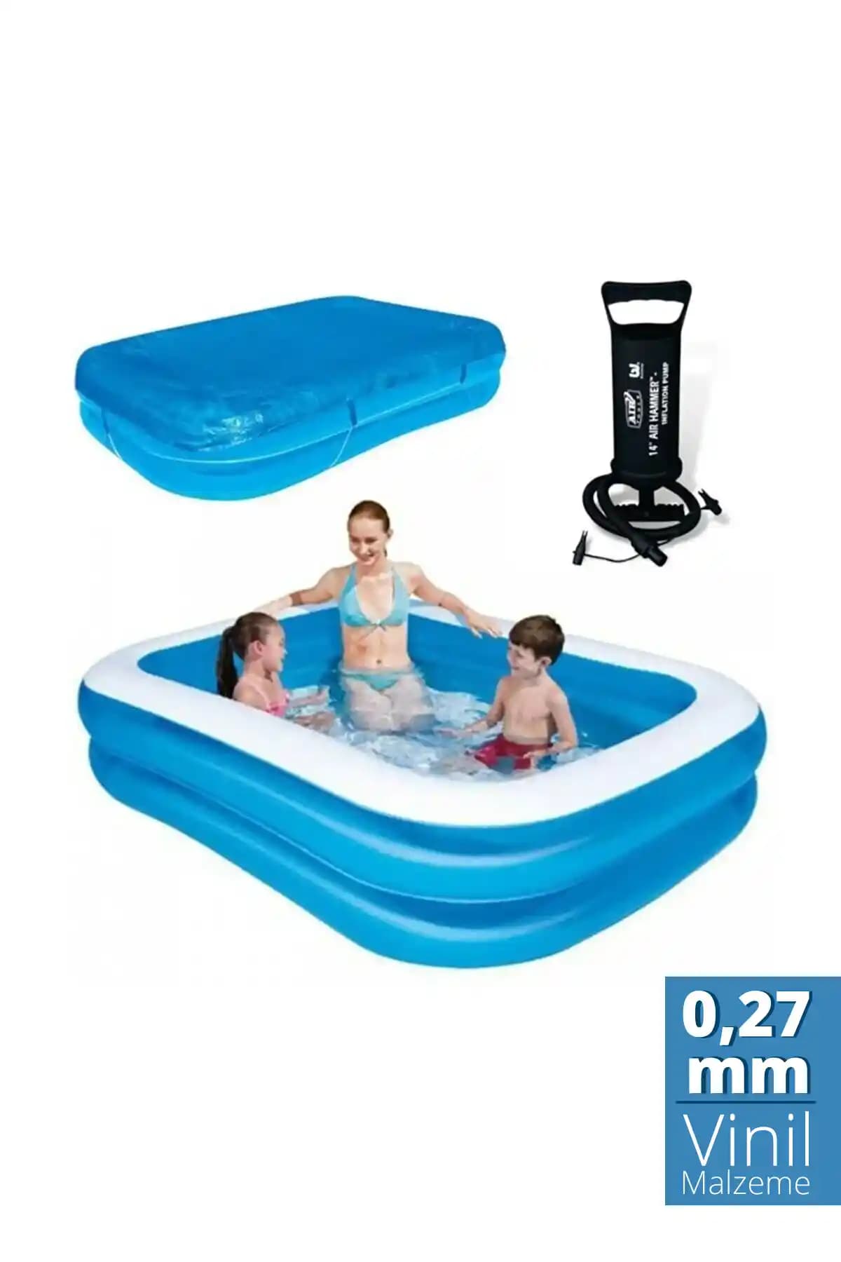 Bestway 12819 Büyük Şişme Aile Havuz Seti: Kolay Kurulum ve Dayanıklı Malzeme ile Yaz Eğlencesi