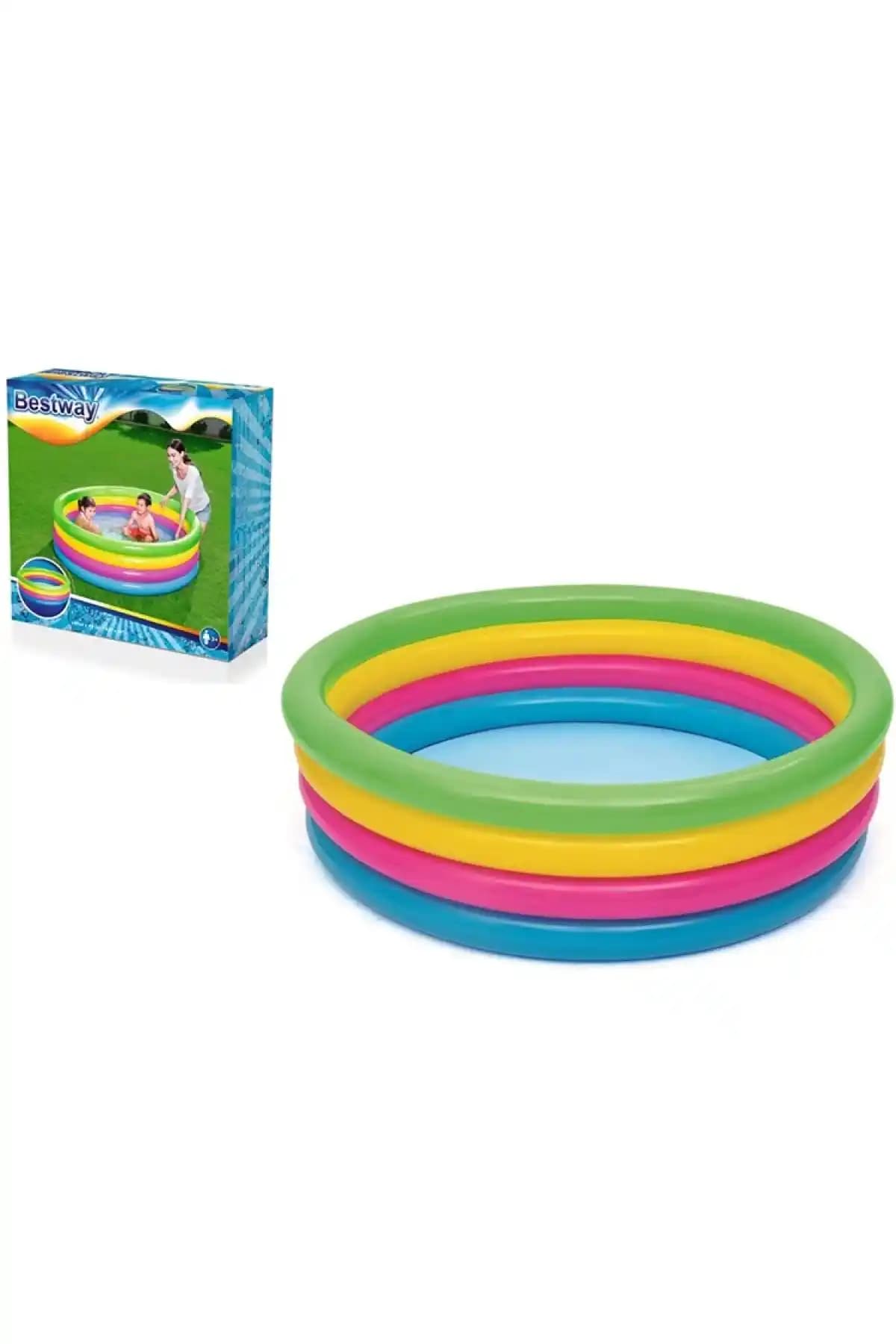 Bestway KZL-BW51117 Neon Şişme Çocuk ve Aile Havuzu 157x46 cm genişlik ve dayanıklı tasarım