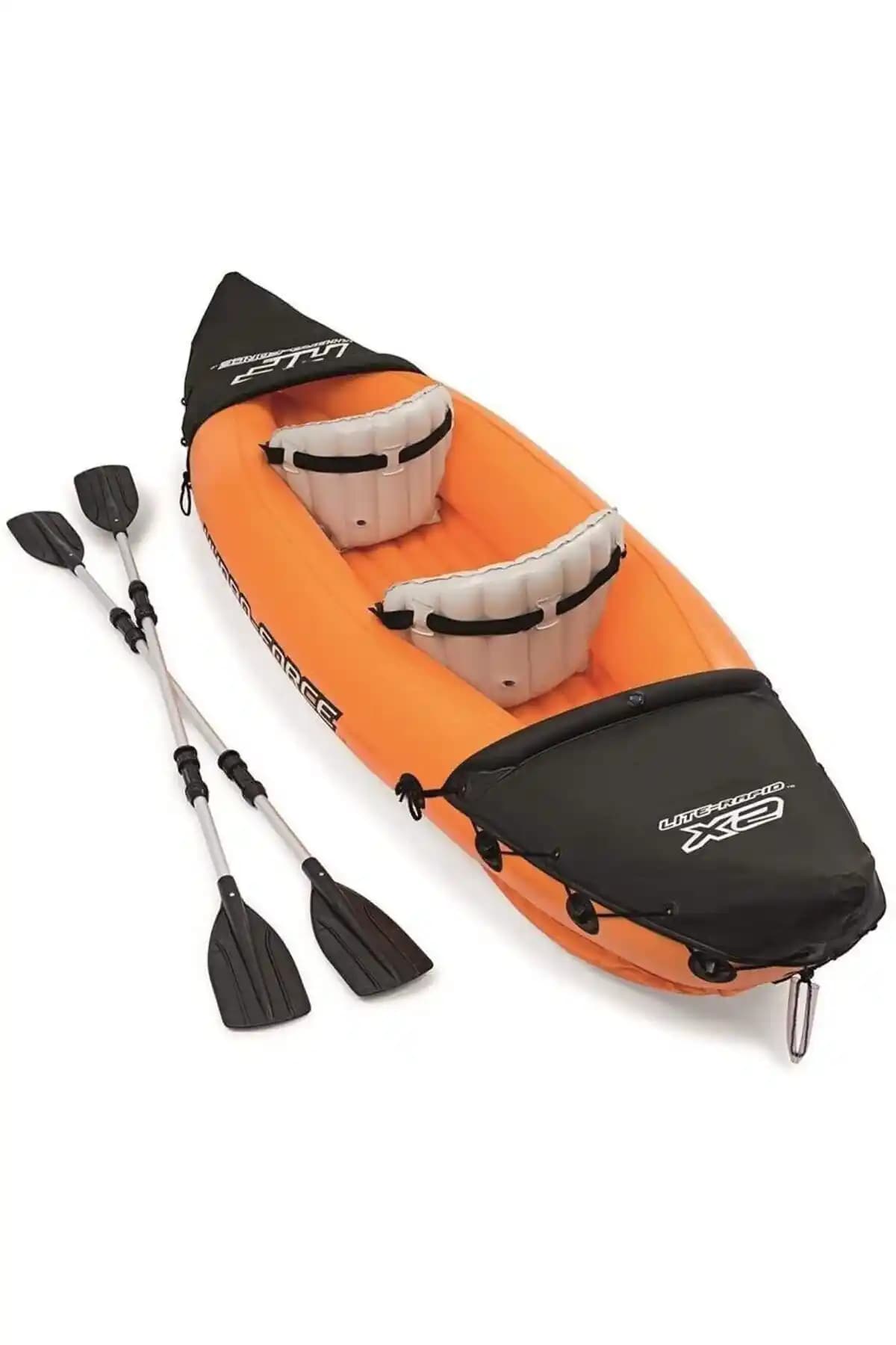 Bestway Lite-Rapid X2 İki Kişilik Şişirilebilir Kano: Hafif ve Dayanıklı Su Sporları Aracı