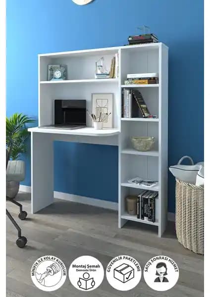 Bofigo Kitaplıklı Çalışma Masası: Modern ve Fonksiyonel Çocuk ve Gençler İçin Ürün Tanıtımı