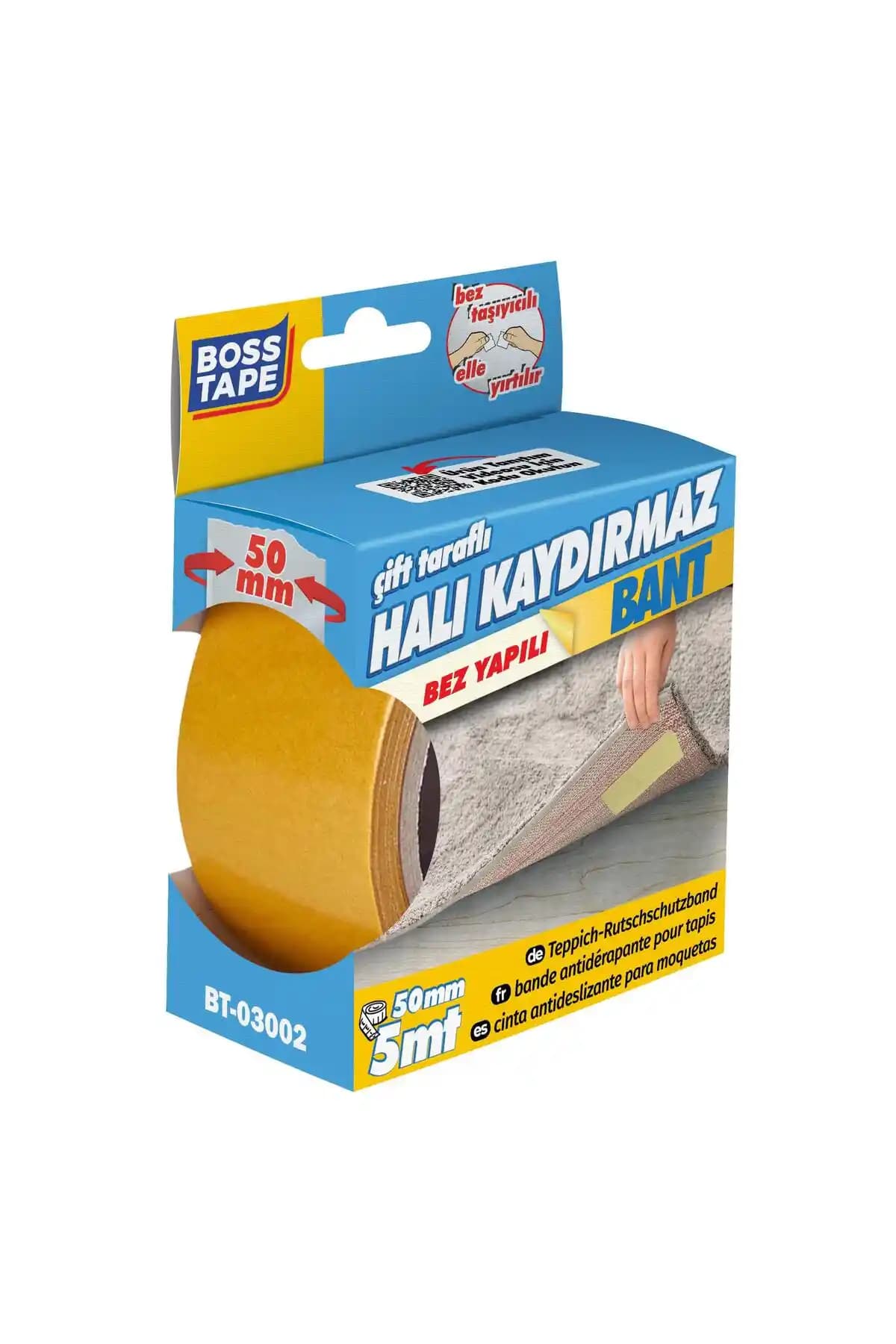 Bosstape Çift Taraflı Halı Sabitleme Bandı Güçlü ve Güvenilir Çözüm