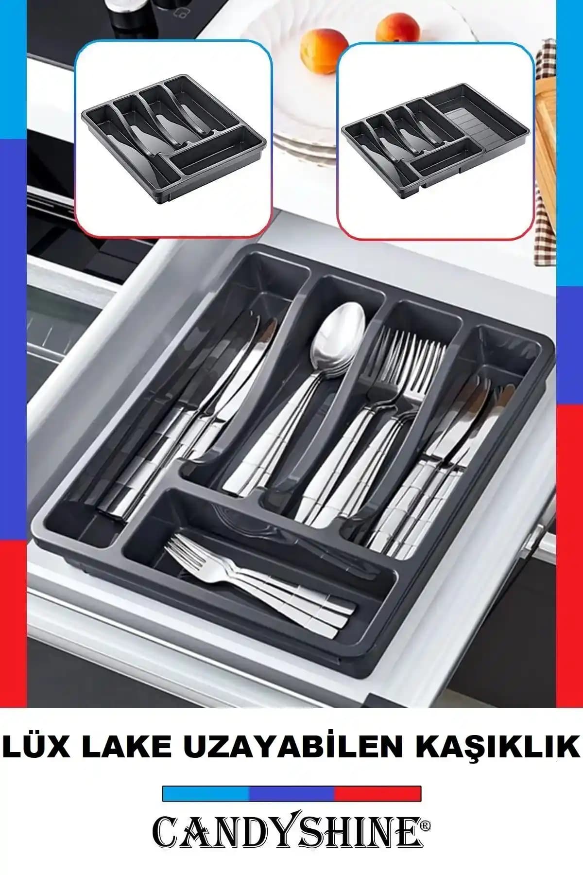CandyShine Kayar Kaşıklık ile Mutfak Çekmecelerinizi Düzenleyin ve Organize Edin