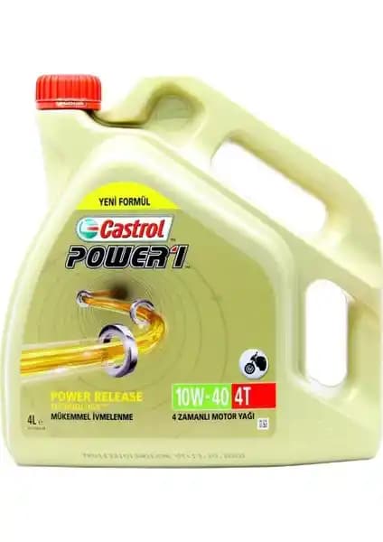 Castrol Power 1 4T 10W-40 Motosiklet Yağı ile Motor Performansını Artırın ve Uzun Ömür Sağlayın