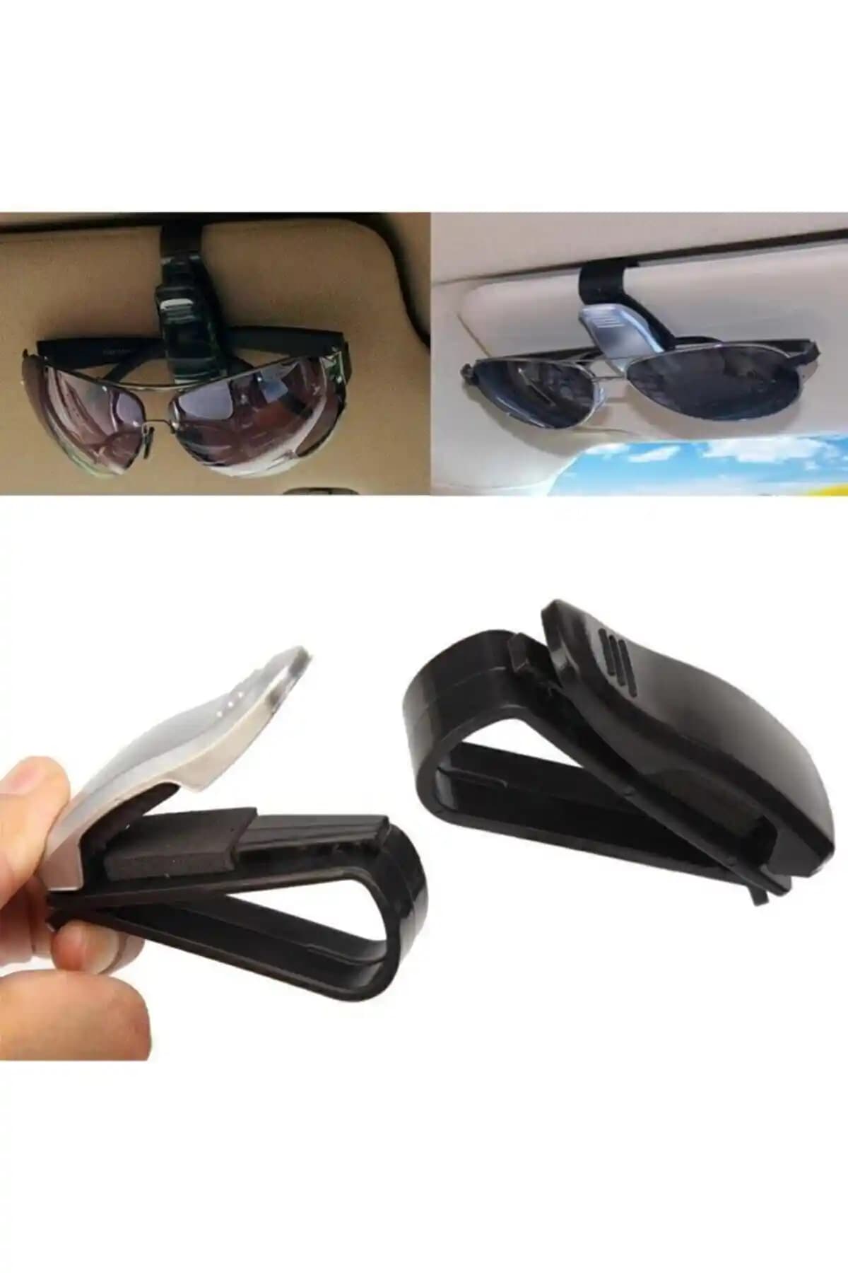 CMT Oto Araç İçi Mandallı Gözlük Tutucu Pratik ve Şık Araç Aksesuarı
