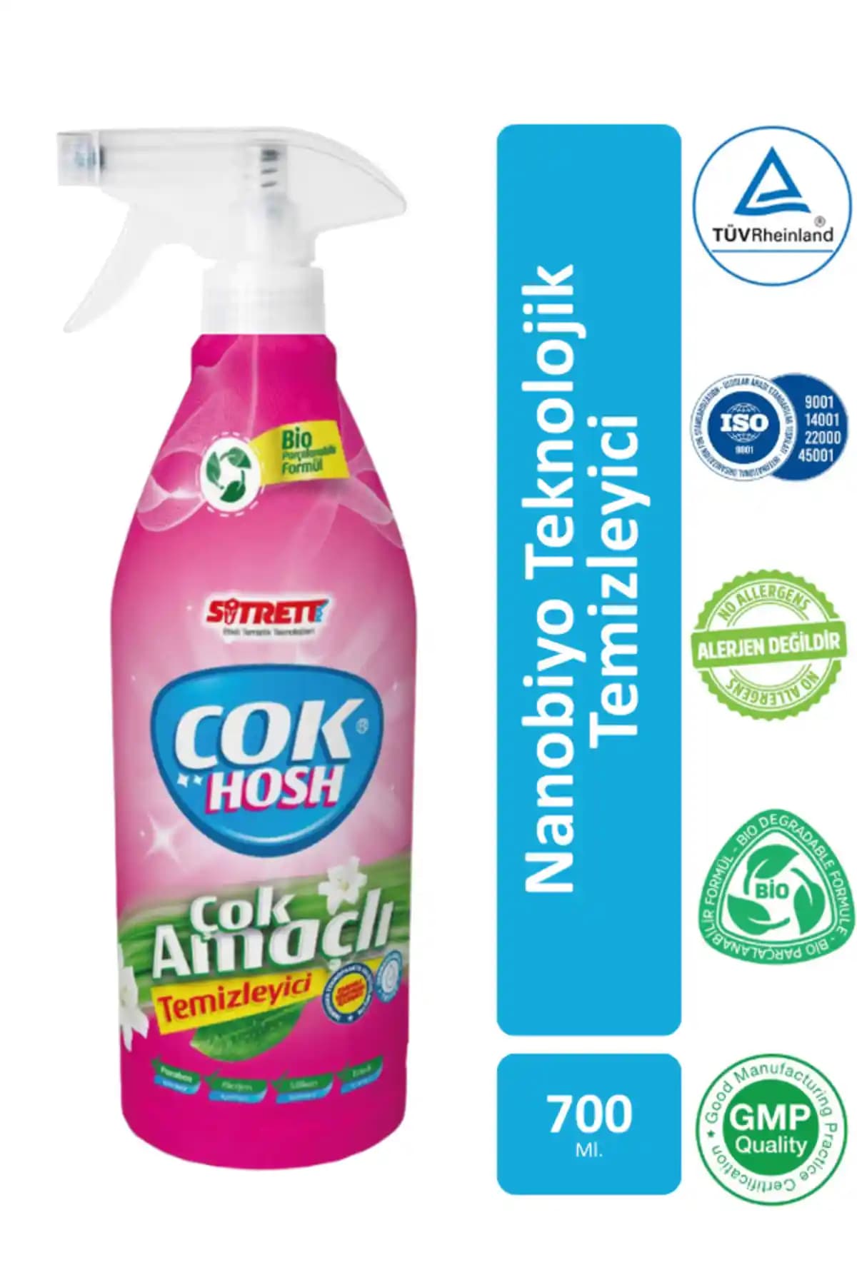 Çokhosh Çok Hosh Çok Amaçlı Temizleyici: Güçlü ve Güvenli Çok Yönlü Temizlik Çözümü