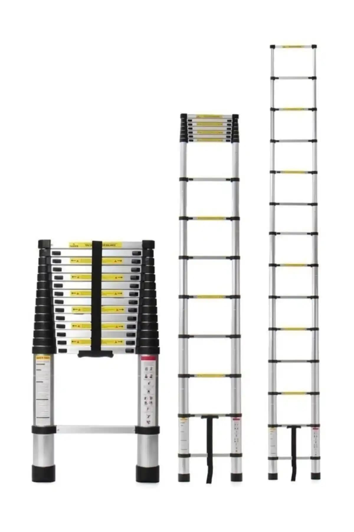Ebax 10 Basamaklı Teleskopik Uzayan Merdiven: Hafif ve Pratik Çözümle Güvenli Çalışma