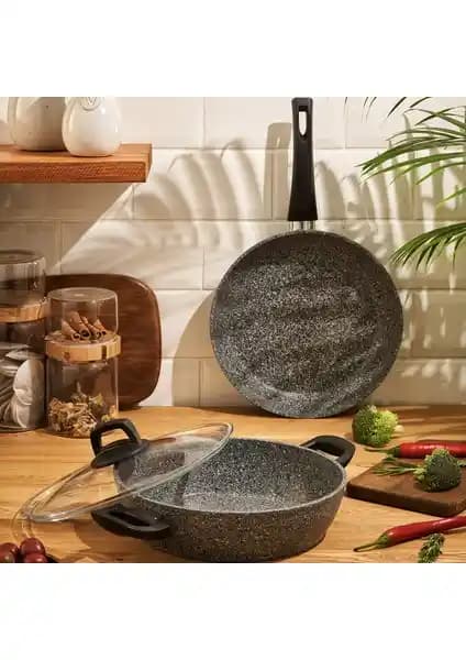 Emsan Lucca 3 Parça Tencere ve Tava Seti: Dayanıklı ve Estetik Mutfak Gereçleri