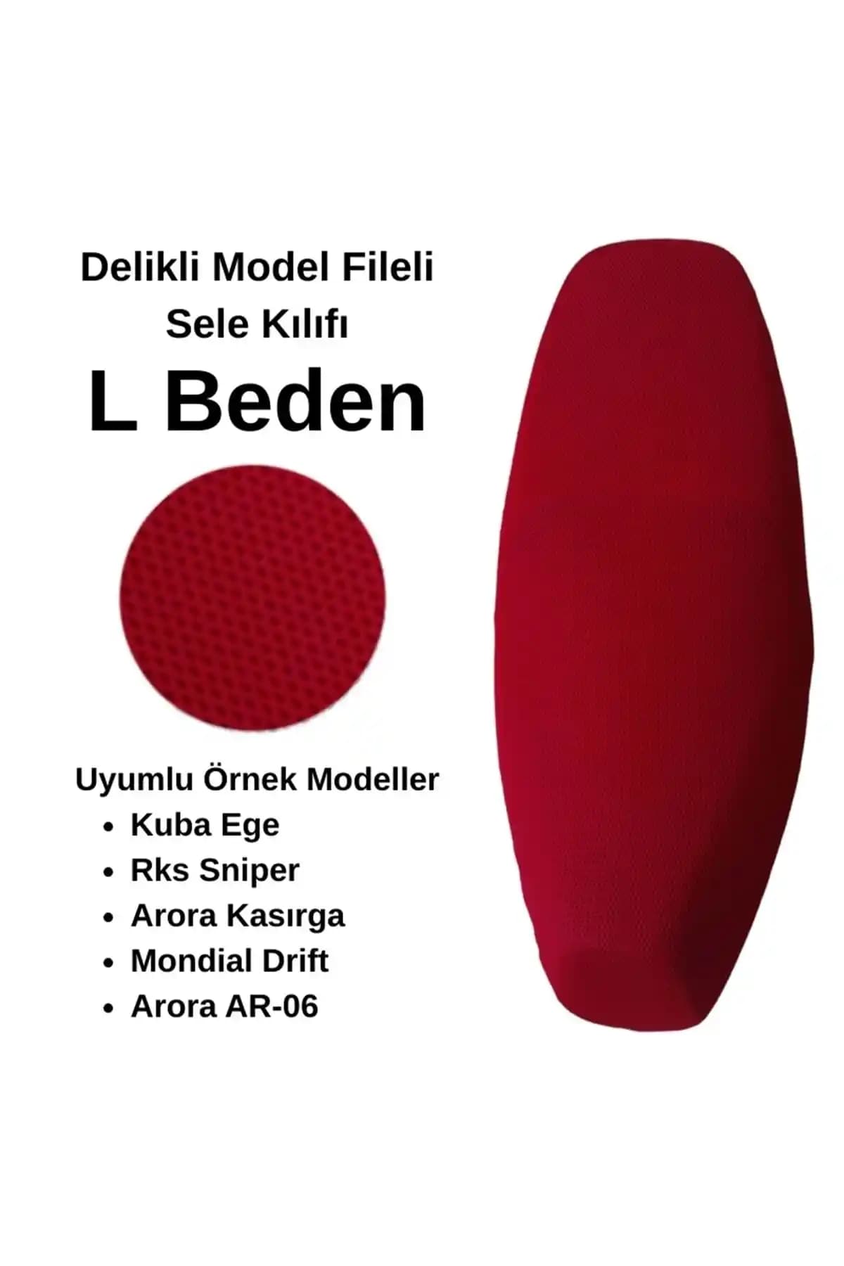 Eşrefoğlu-EMA Kırmızı Motosiklet Sele Kılıfı: Dayanıklı ve Estetik Koruma Çözümü