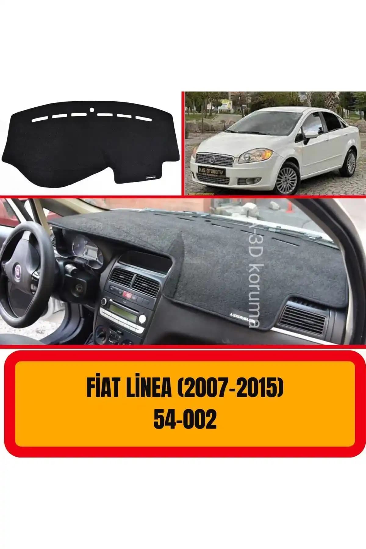 Fiat Linea 2007-2015 İçin A3D Torpido Koruma Kılıfı Güvenli ve Estetik Çözüm