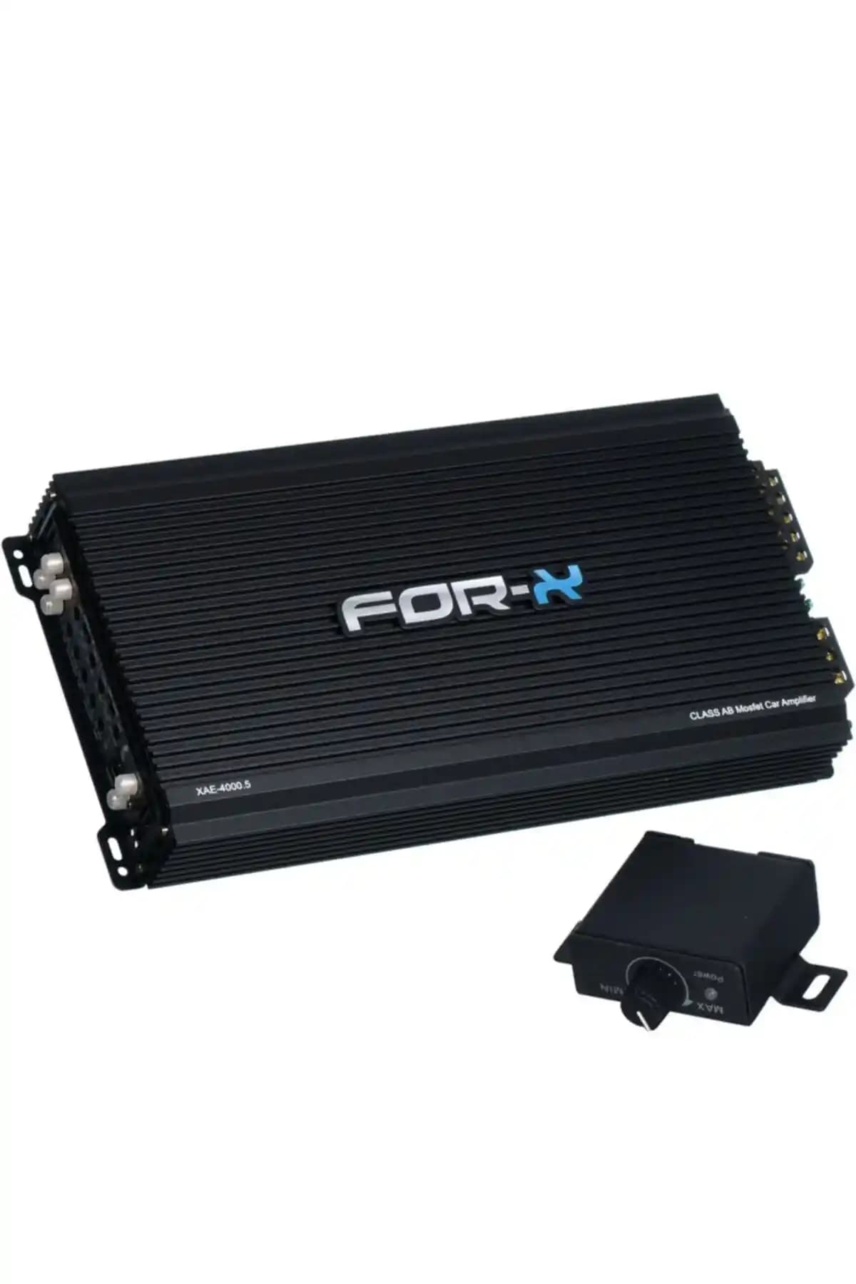 For-X 5 Kanal 4x100 350W RMS Bass Kontrollü Oto Amfisi Güç ve Kalite Sunar