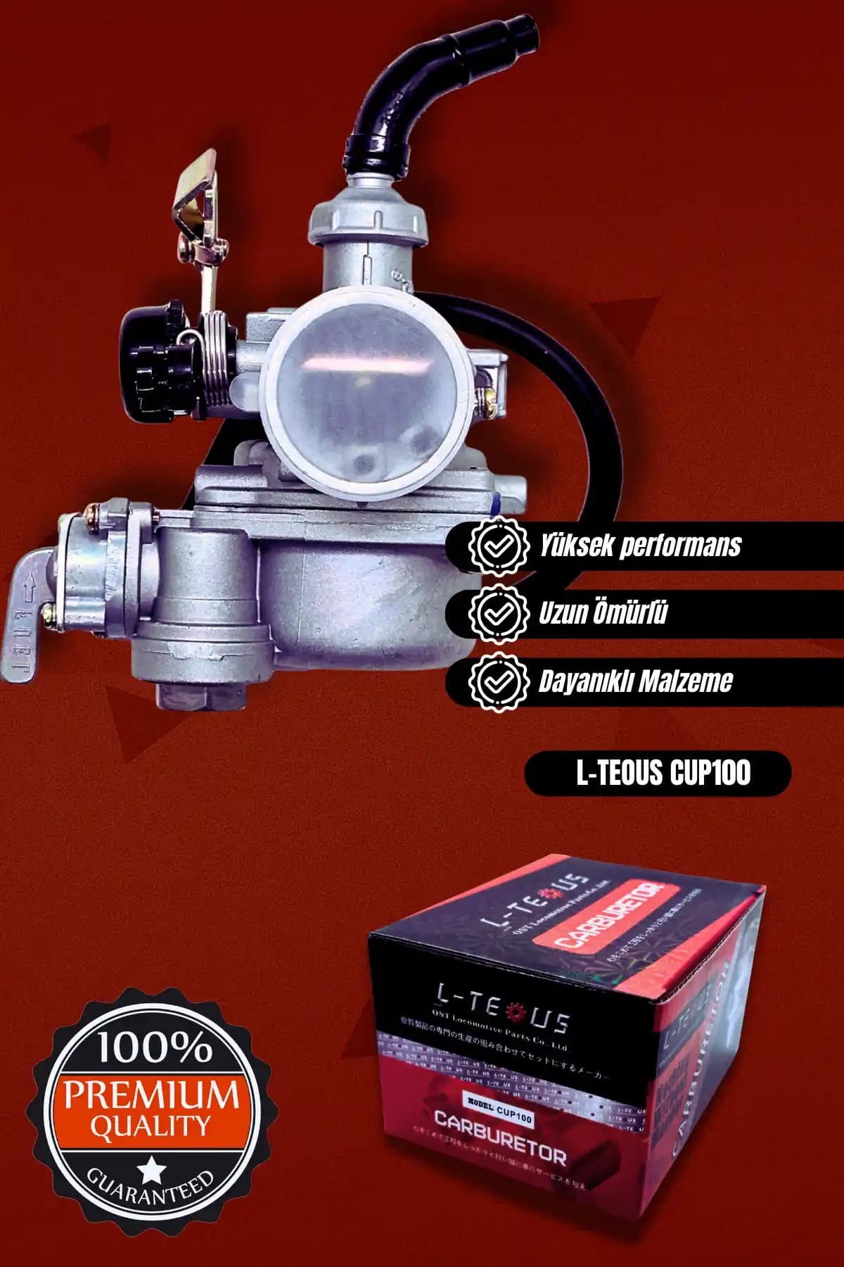 Genel Markalar 100 CC’lik Cup Karbüratör L-Teous ile Motor Performansını Artırın