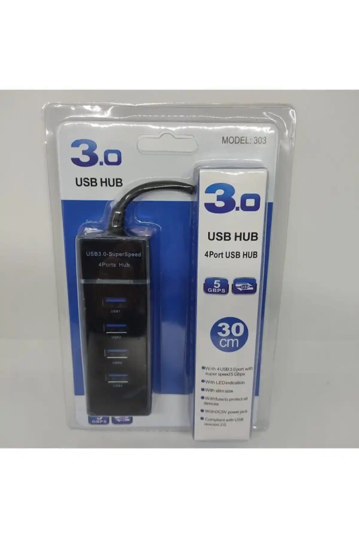 Genel Markalar 4 Port USB 3.0 Hub Çoğaltıcı: Yüksek Hızlı ve Şık Bağlantı Çözümü