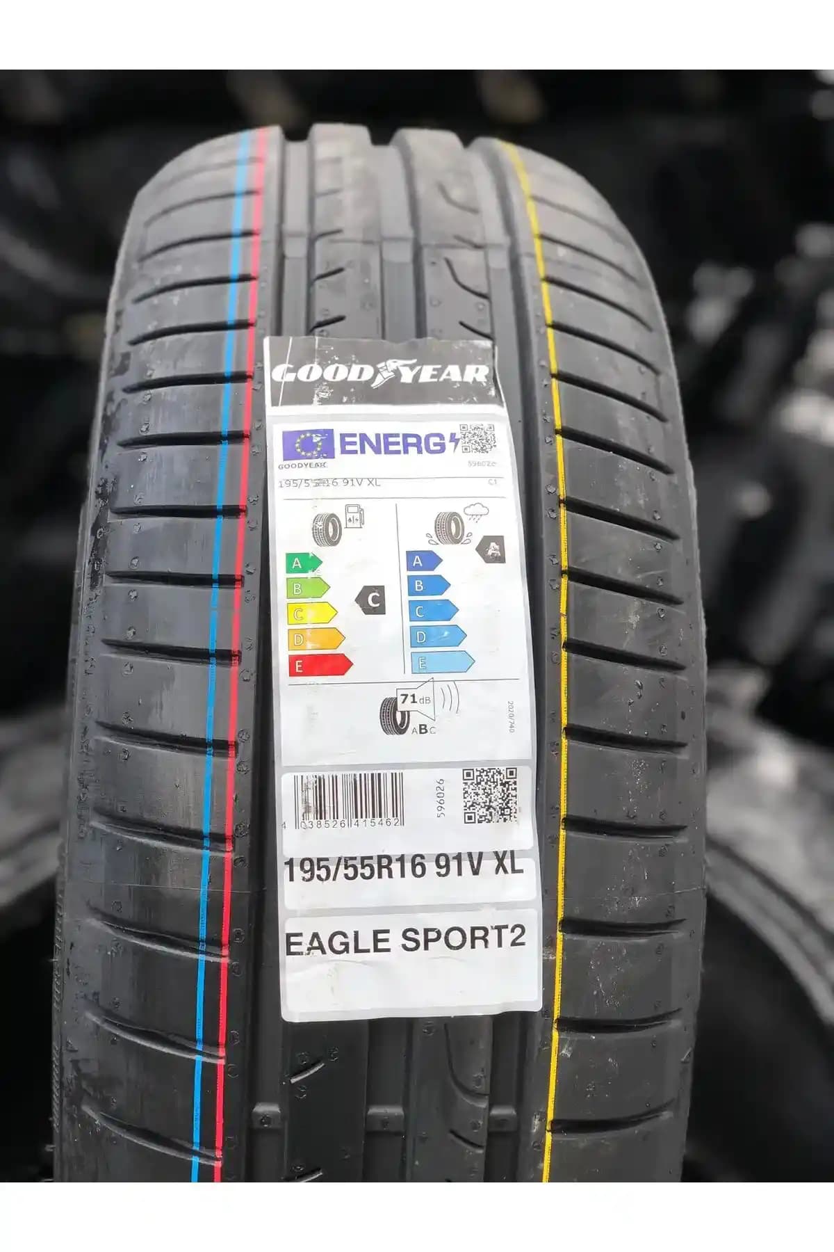 Goodyear Eagle Sport 2 XL 195/55 R16 Yaz Lastiği Yüksek Performans ve Güvenlik Sunar
