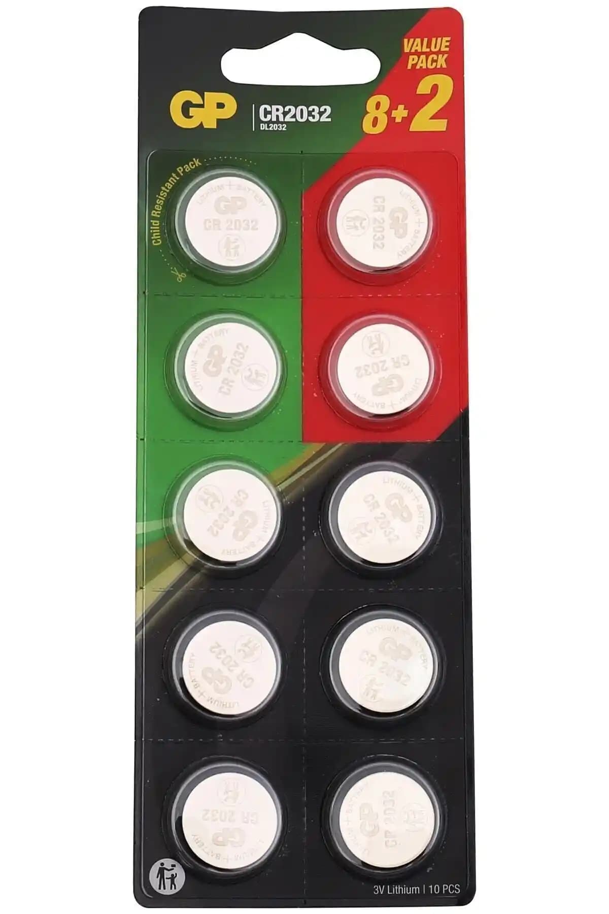 GP Batteries CR2032 Boy Lityum Düğme Pil: Güçlü ve Güvenilir Elektronik Çözüm