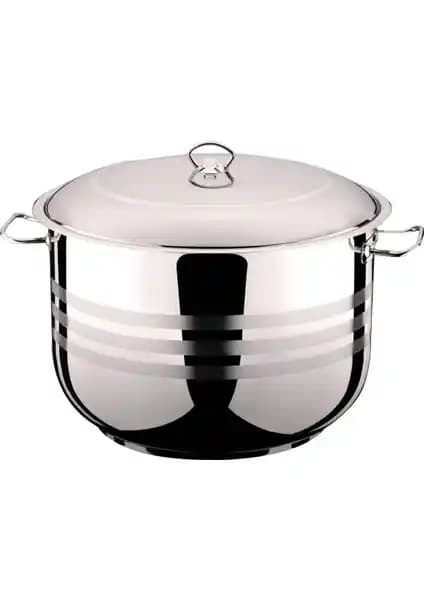 Gülsan Mega Derin 34 cm Çelik Saplı Derin Tencere: Dayanıklı ve Estetik Mutfak Gereci