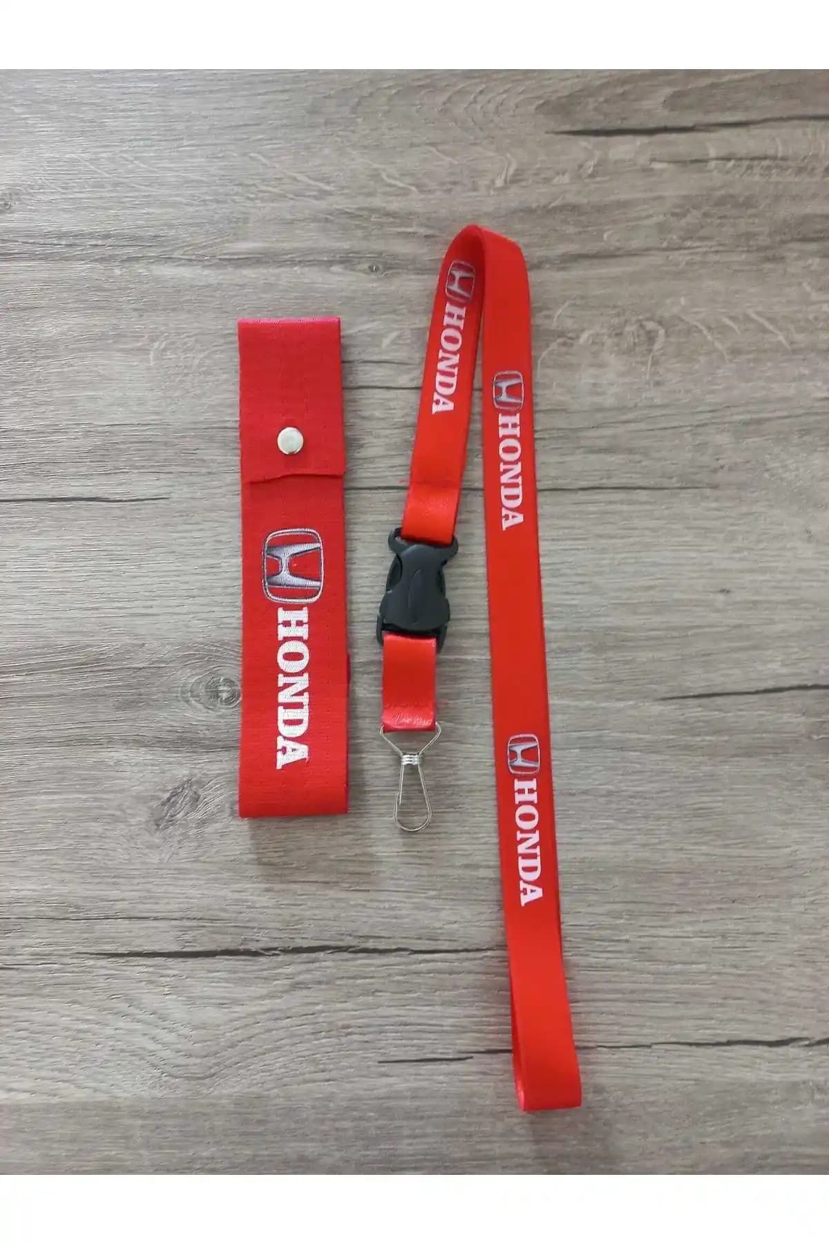 Honda Uyumlu Kırmızı Renk Tampon Dili ve Çeki İpi Seti - Estetik ve Pratik Araç Aksesuarları