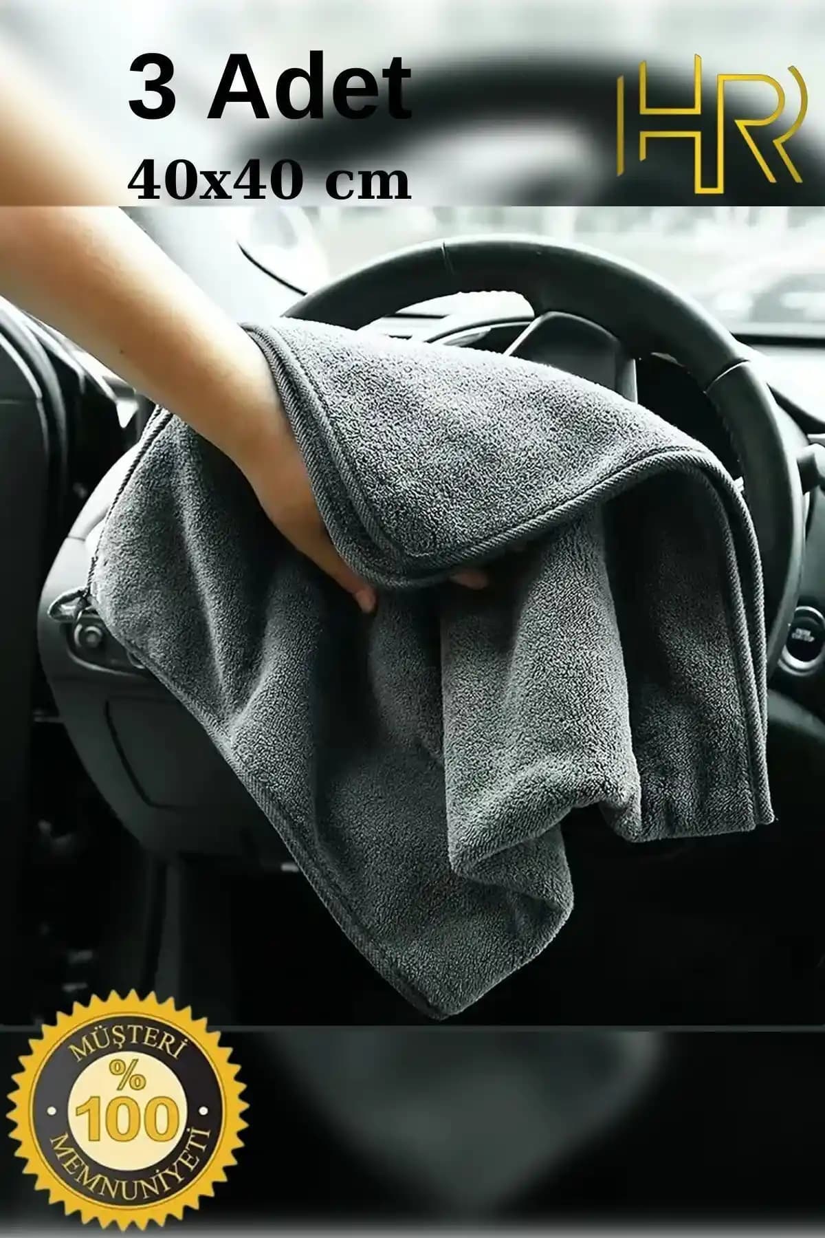 HRPAK 3'lü Mikrofiber Bez Seti ile Araç Temizliği ve Bakımı Kolaylaşır