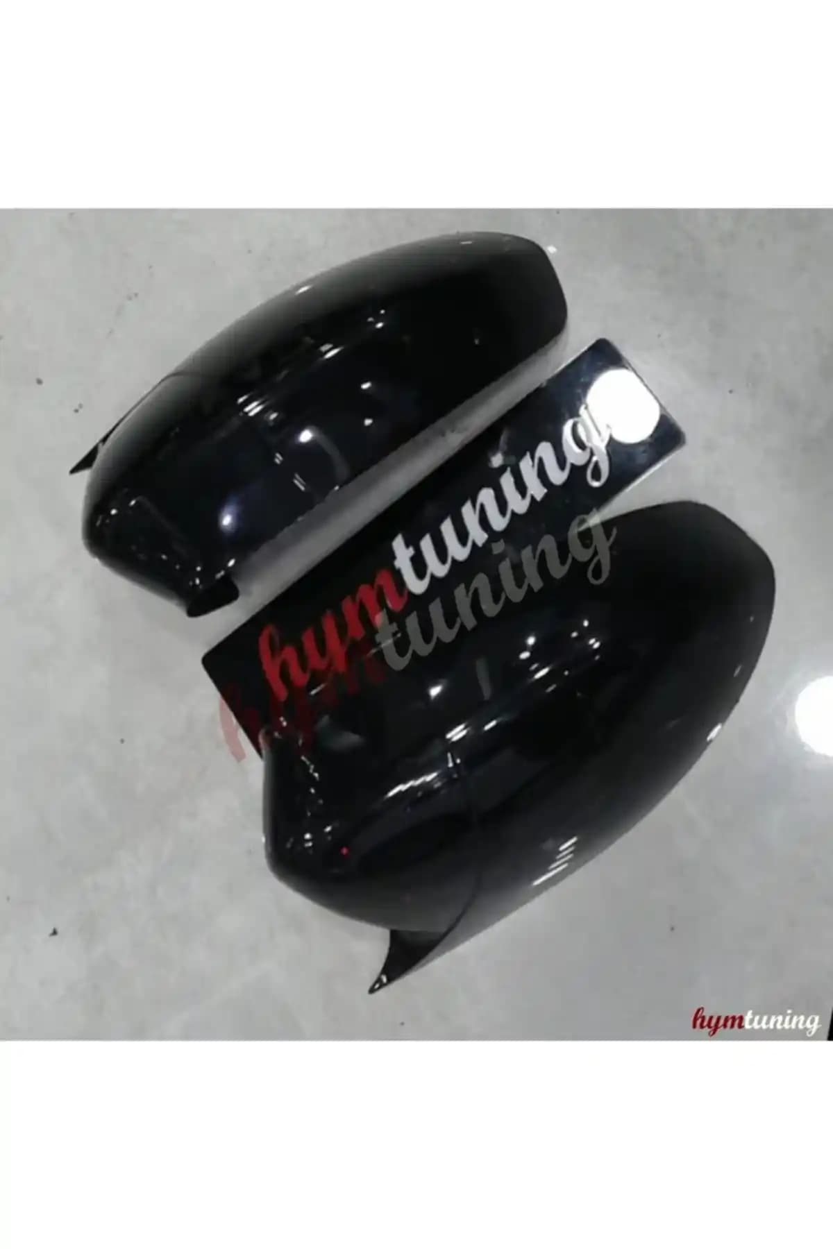 HYM TUNİNG Grande Punto ve Linea İçin Şık Piano Black Yarasa Ayna Kapağı