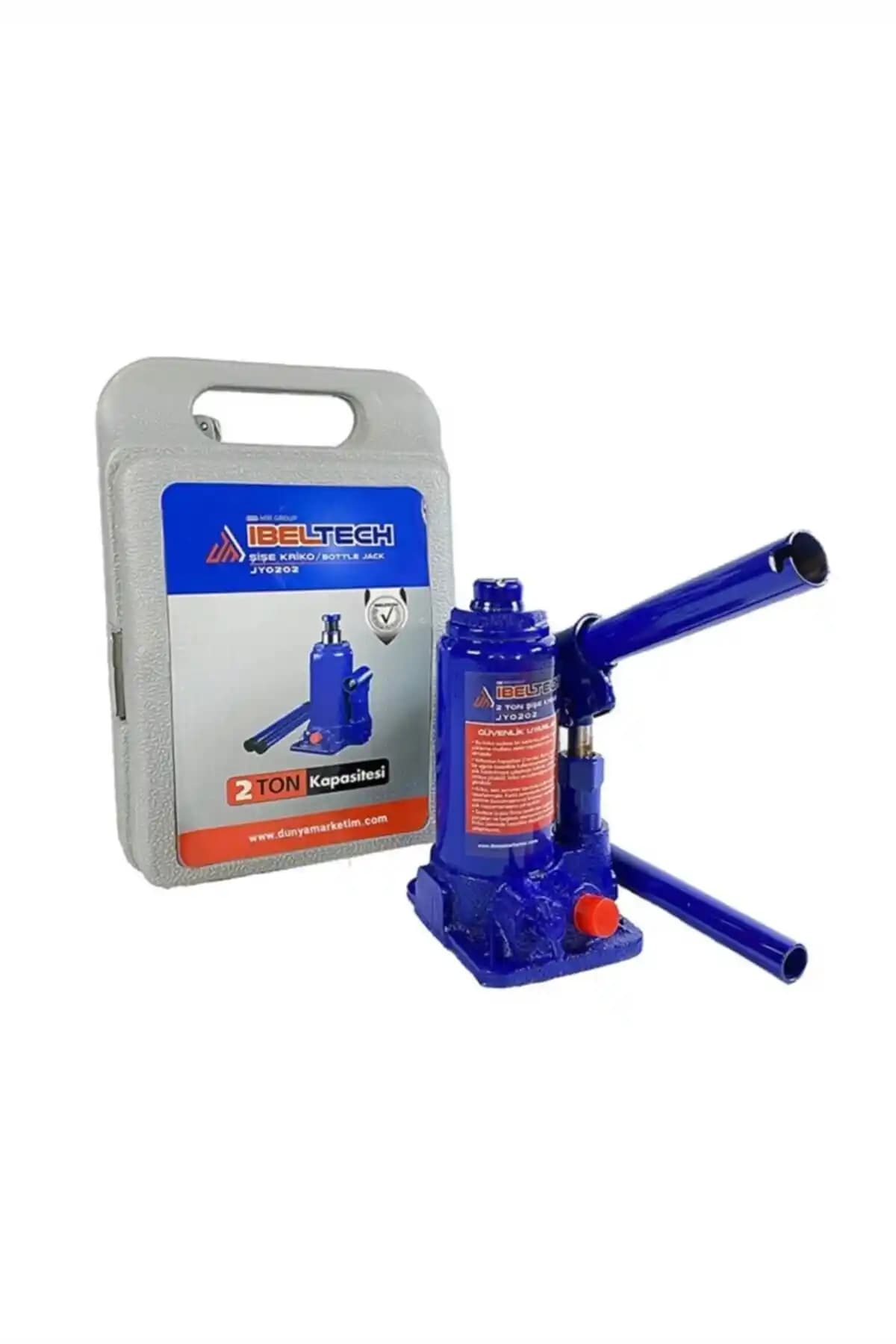 İBELTECH Çantalı Şişe Kriko 2 Ton Taşıma Kapasitesi ve Kullanım Özellikleri