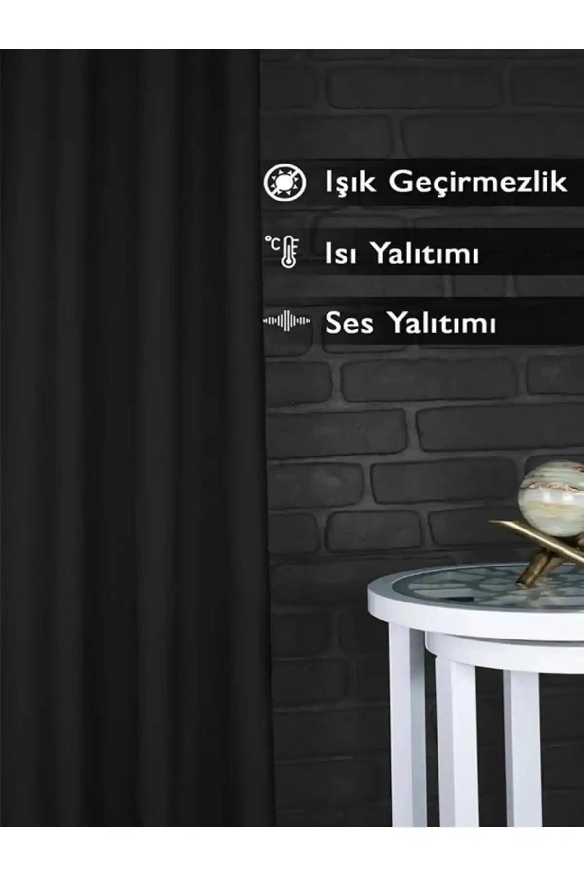 JESEM Lüks Siyah Blackout Perde: Modern Tasarım ve Yüksek Fonksiyonellik