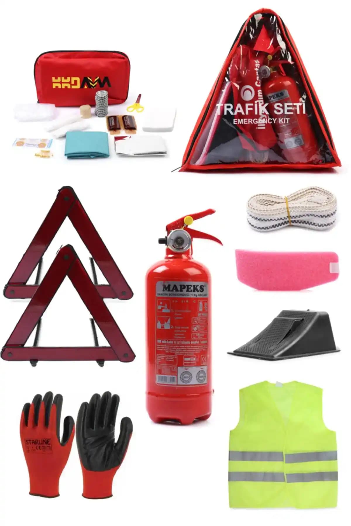 KKDAVM Üçgen Trafik ve İlk Yardım Seti Güvenlik ve Dayanıklılık Özellikleri