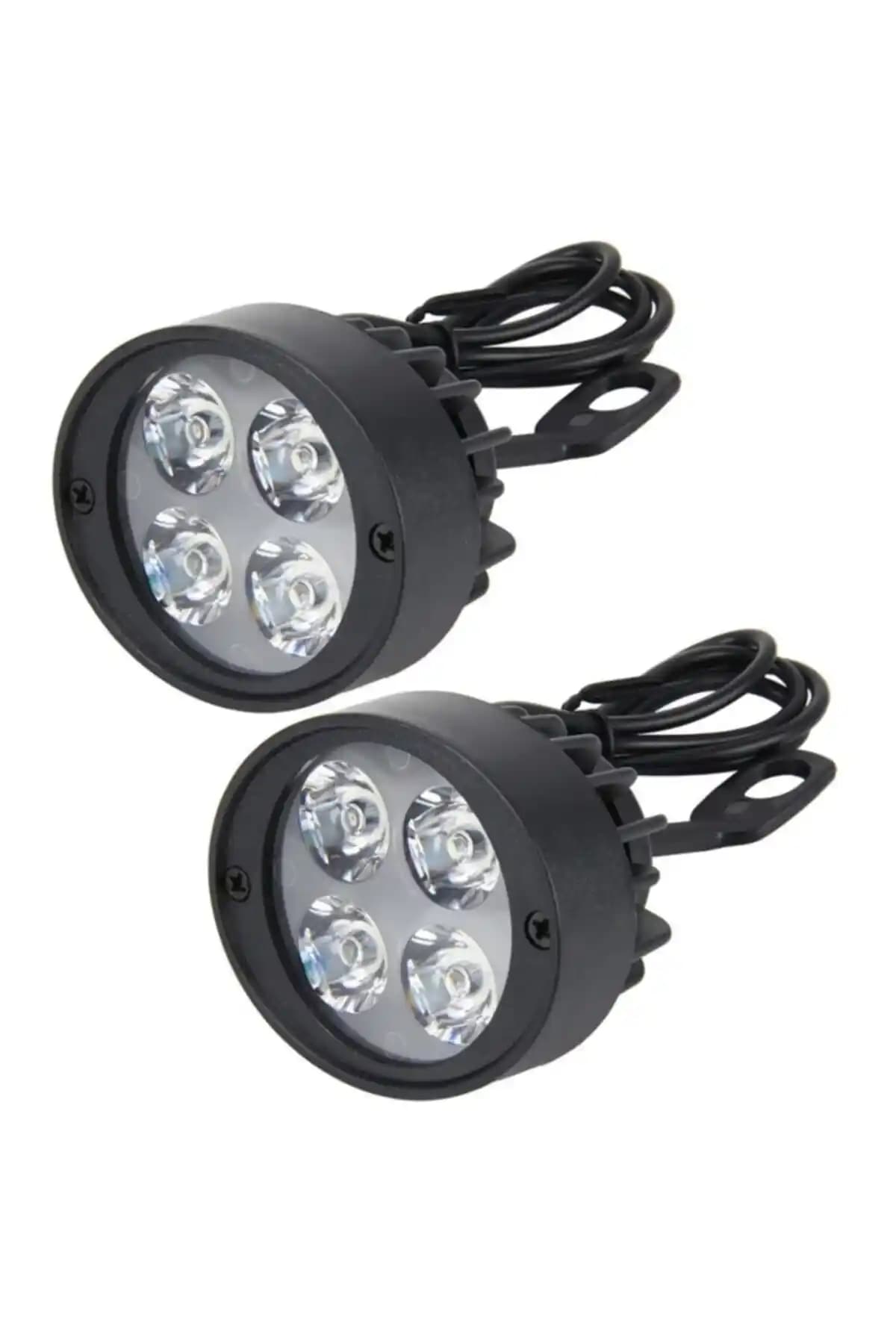 Knmaster Badger 12W Ayna Bağlantılı Motosiklet Sis Farı Takımı Güvenlik ve Performans İçin