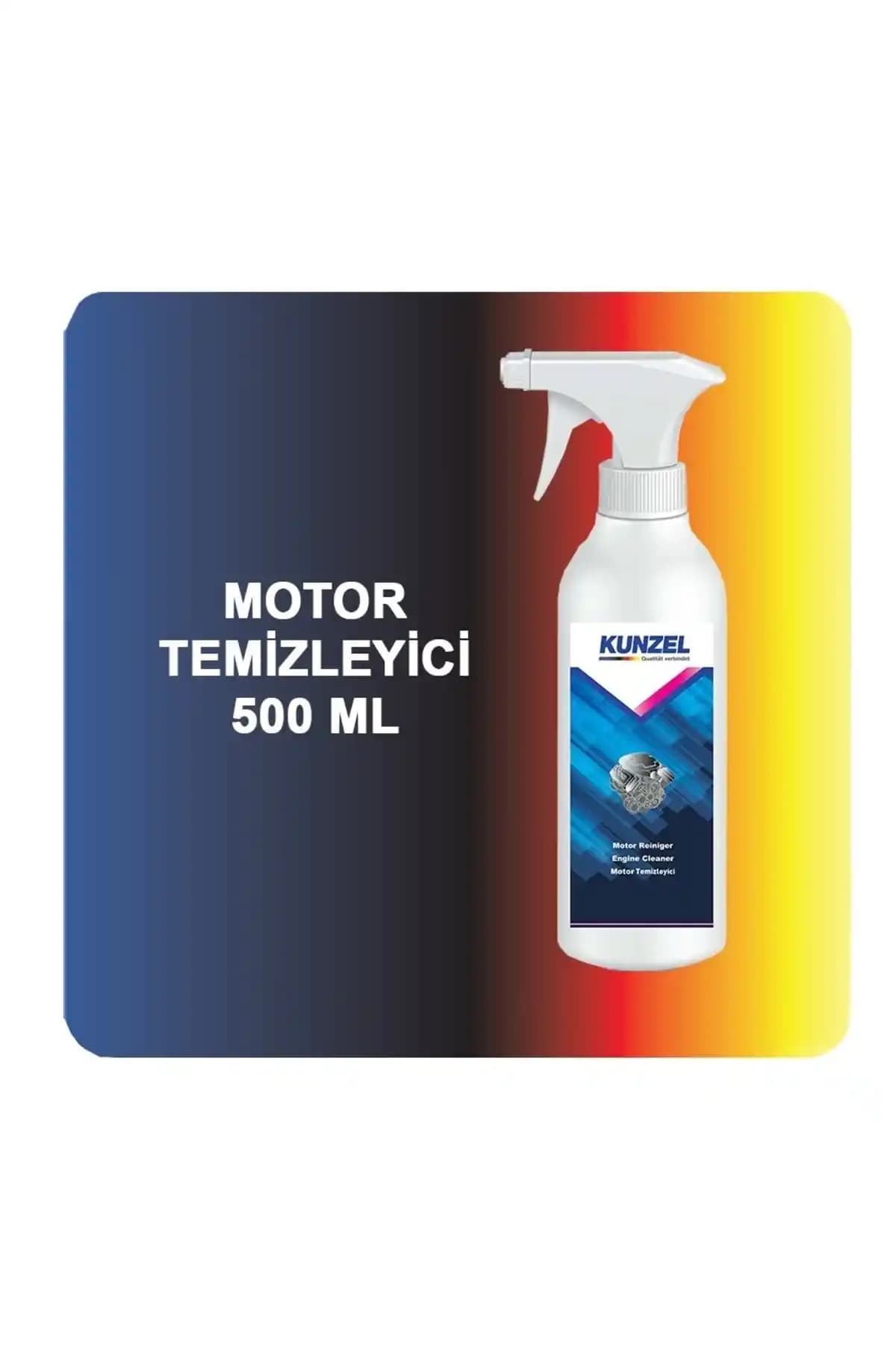 KUNZEL Motor Temizleyici 500 ml ile Motorlarınızda Derinlemesine Temizlik Sağlayın