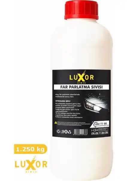 Luxor Kimya 1.250 Kg Far Parlatıcı ile Farlarınızı Yenileyin ve Koruyun