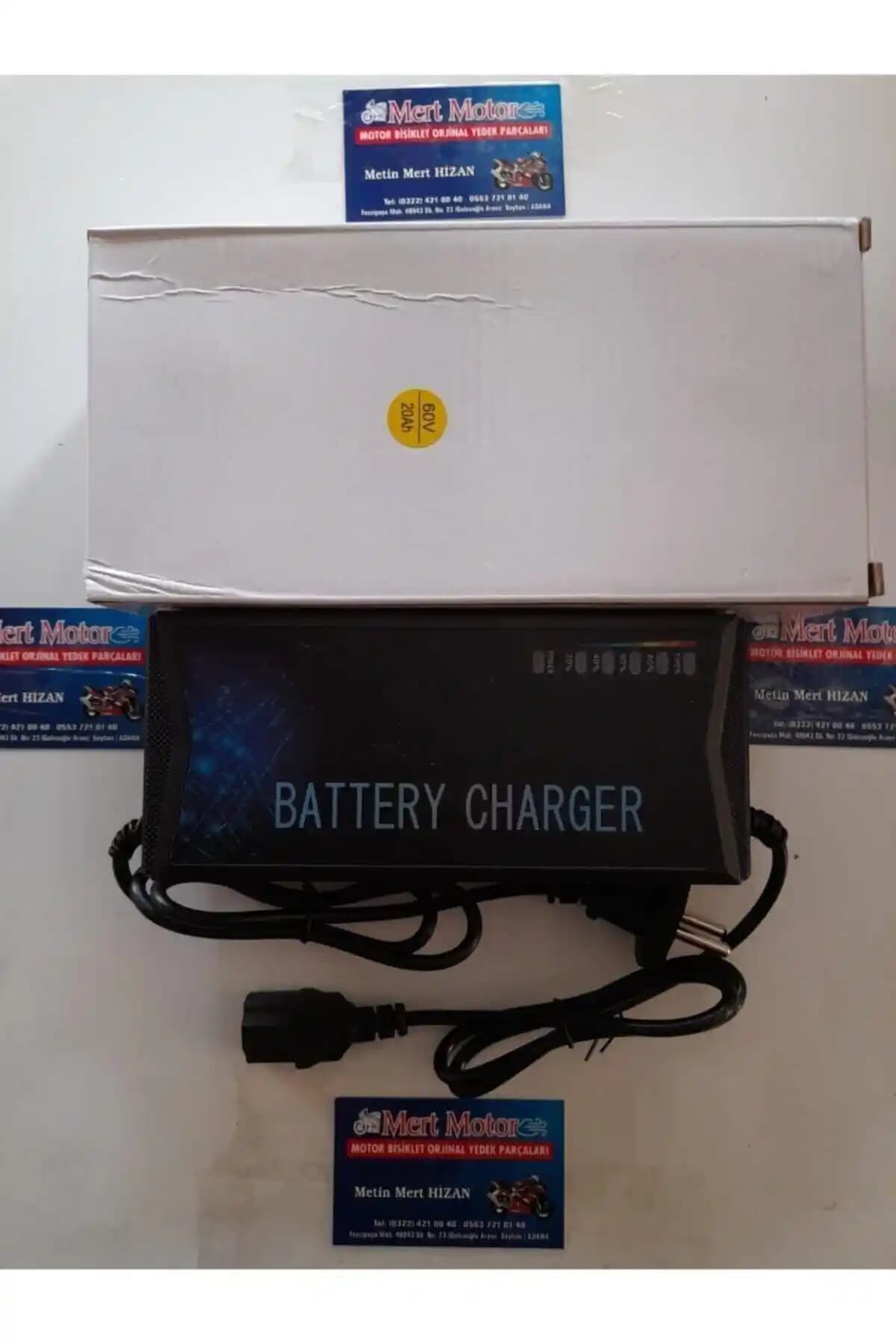 Mert Motor 60V 20Ah Elektrikli Bisiklet Şarj Cihazı Güçlü ve Güvenilir Tasarım