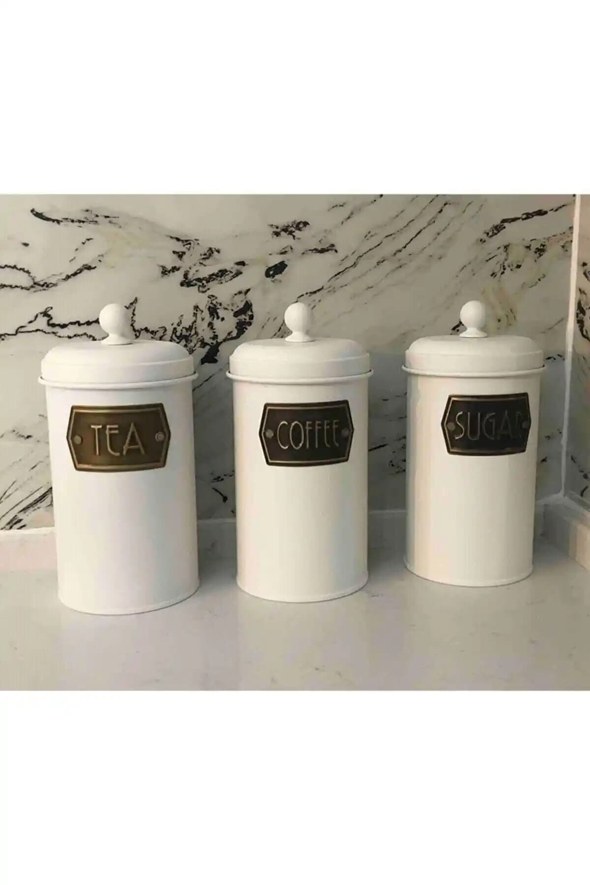 Mia Galvaniz 22x11cm 3'lü Kavanoz Seti: Modern ve Dayanıklı Mutfak Saklama Çözümü