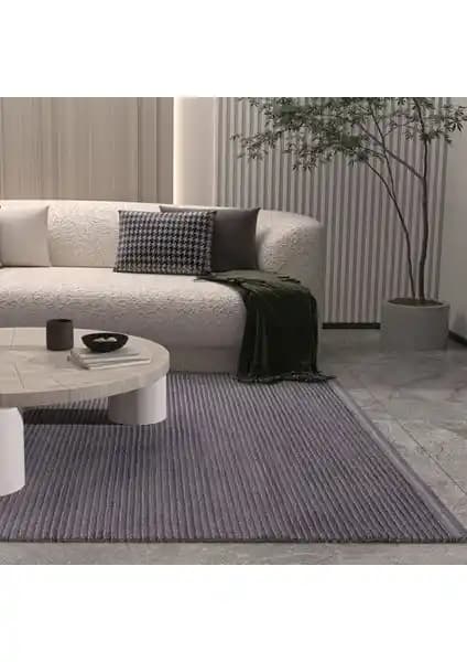 Modern ve Şık Vetrina 3604 Antrasit Halı ile İç Mekanlara Estetik Dokunuş