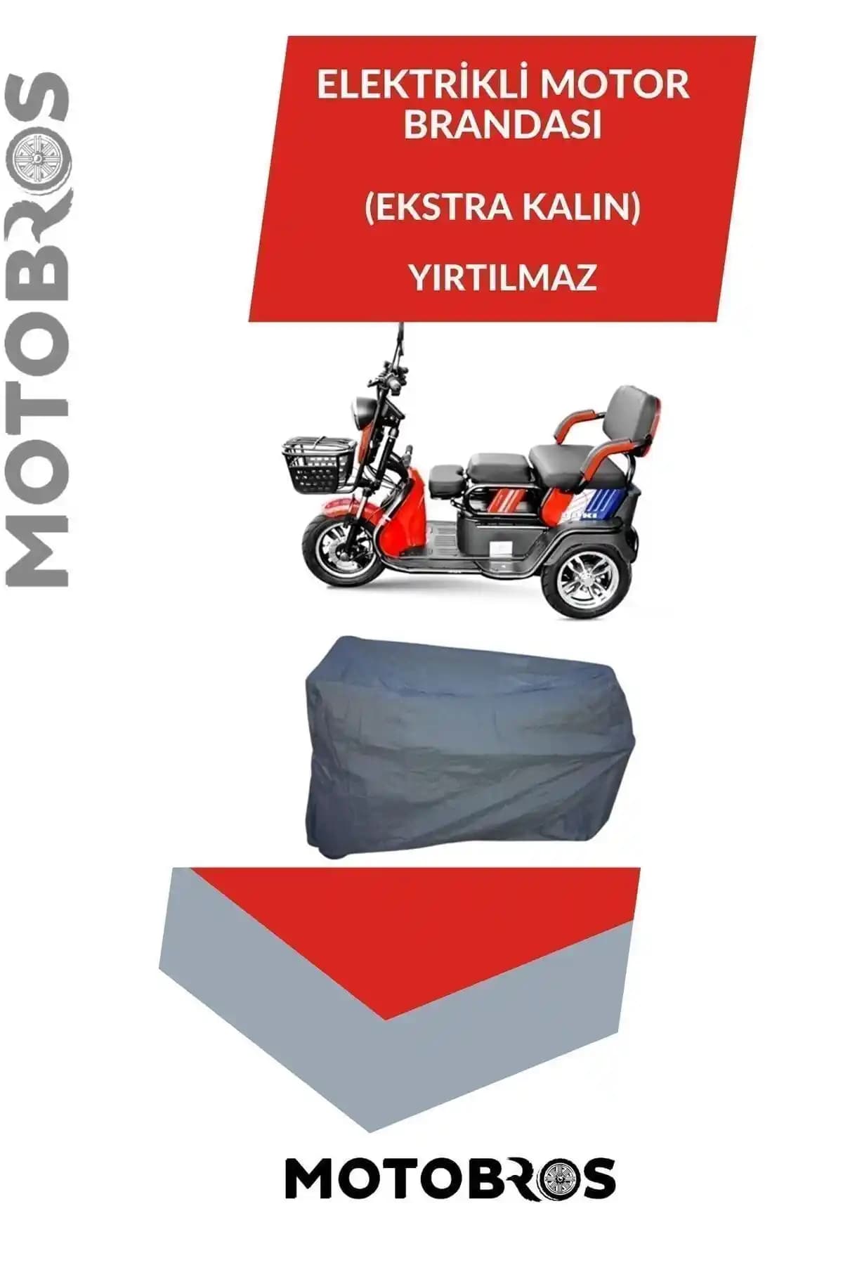 Motobros 3 Tekerli Elektrikli Motor Branda: Dayanıklı ve Çok Yönlü Koruma Çözümü