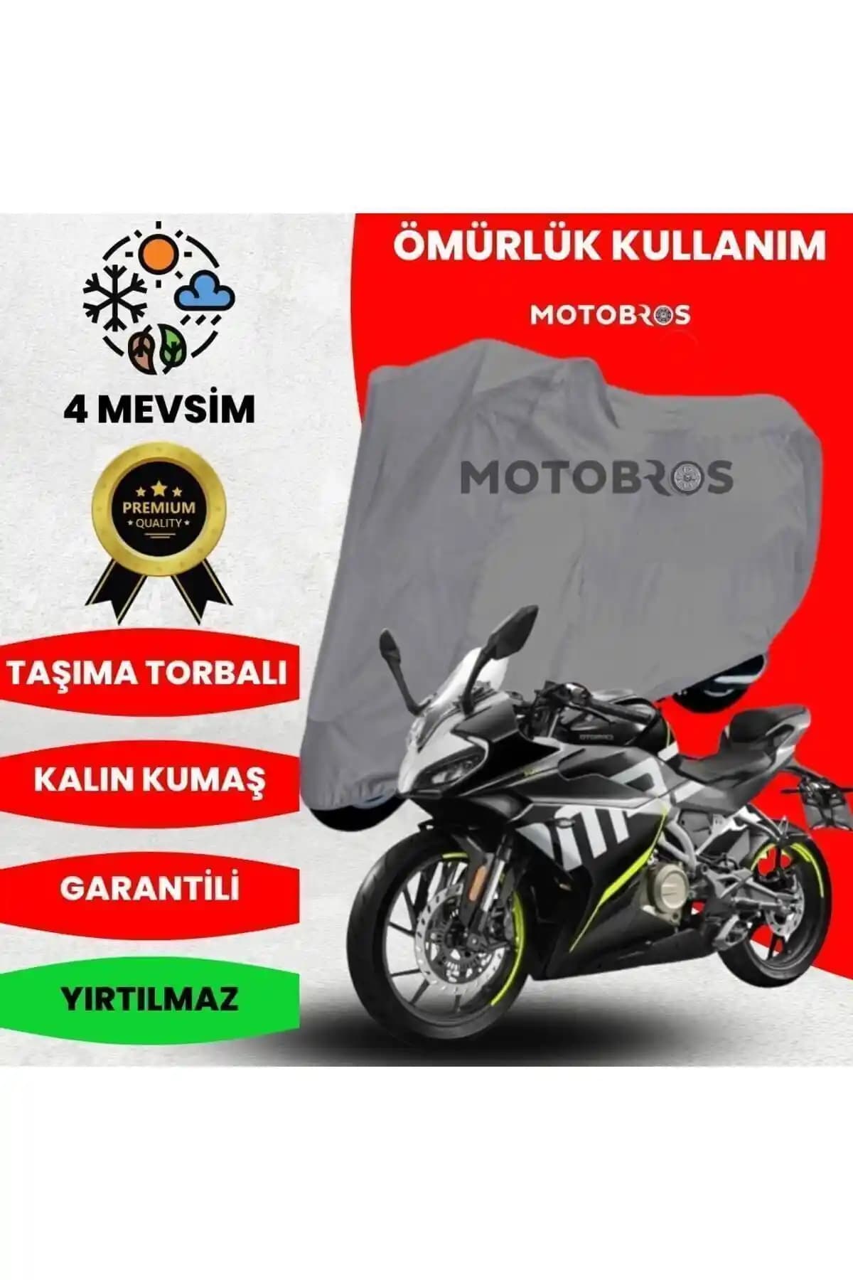 Motobros ThermoGuard-X: Çok Yönlü ve Dayanıklı Dört Mevsim Motosiklet Koruma Brandası