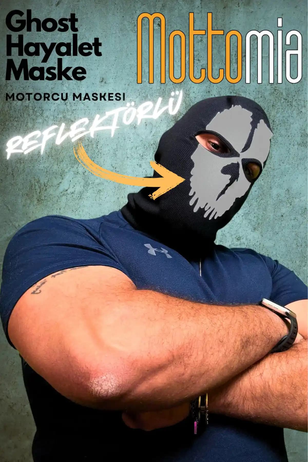 Mottomia Reflektörlü Ghost Maskesi: Kış Aylarında Üstün Koruma ve Şıklık Sunar