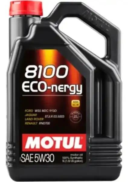 Motul 8100 Eco Nergy 5W-30 Motor Yağı: Yüksek Performans ve Çevre Dostu Seçenek