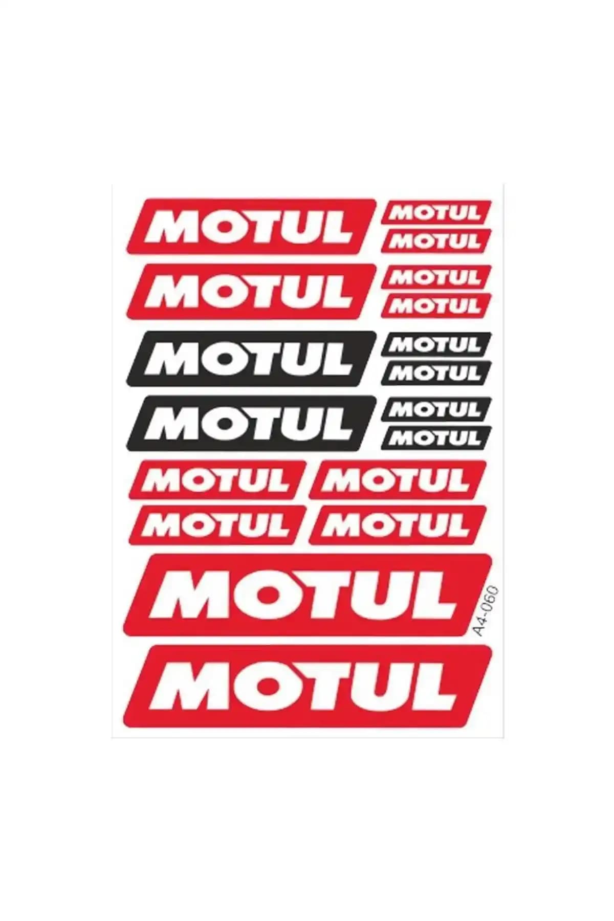 Motul A4 18 Parça Sticker: Motosikletleriniz İçin Güçlü ve Dayanıklı Kişiselleştirme Çözümü