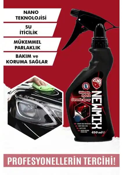 Newmix Ultimate Hybrid Seramik Sprey 450ML ile Otomobilinizde Uzun Süreli Koruma ve Parlaklık
