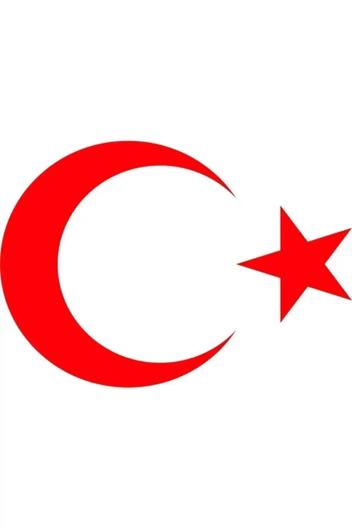 Oracal Türk Bayrağı Stickerleri 22x16 cm dayanıklı ve dekoratif kullanım için ideal