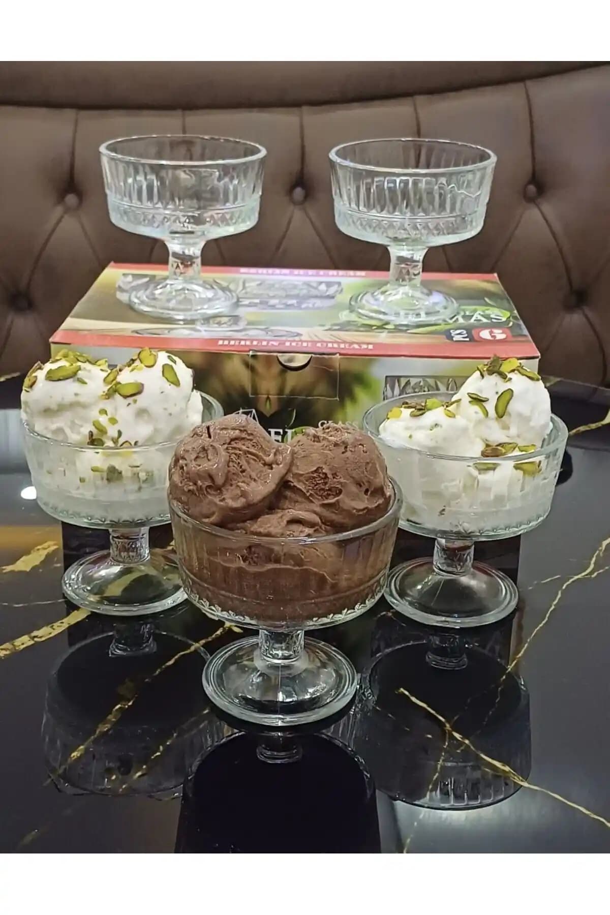 Ortaköy Cenneti 6'lı Ayaklı Şekerlik ve Sunumluk Seti Modern ve Estetik Tasarım