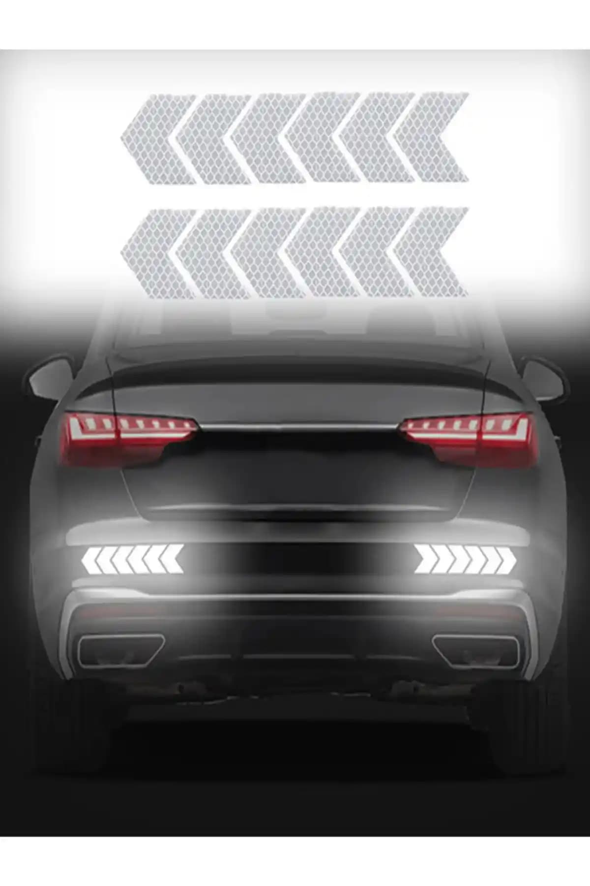 ÖZKAŞ Reflektörlü Oto Aksesuar Sticker Güvenlik ve Görünürlüğü Artırır